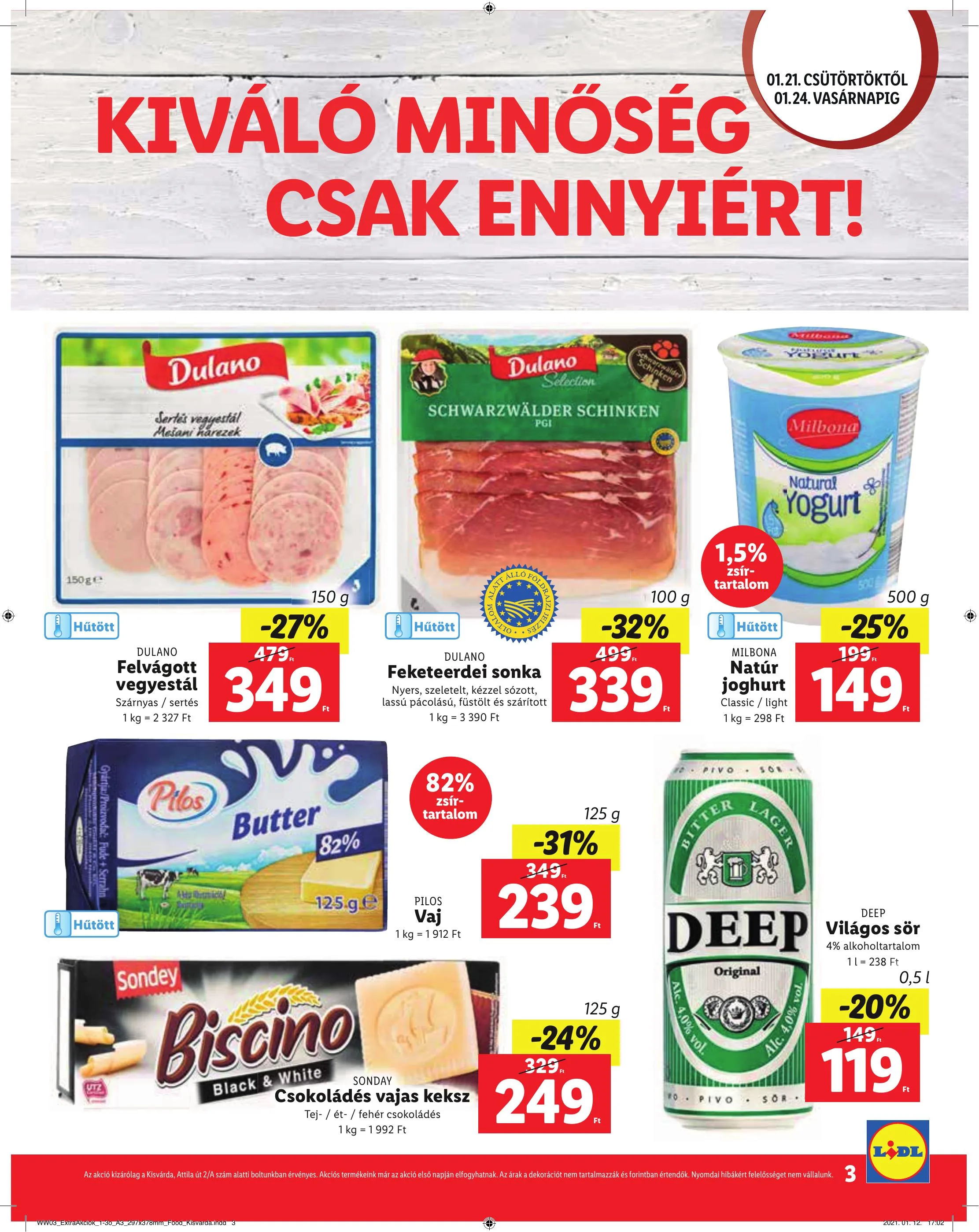 Lidl akciós újság Kisvarda 01.21–01.24 – 3. oldal