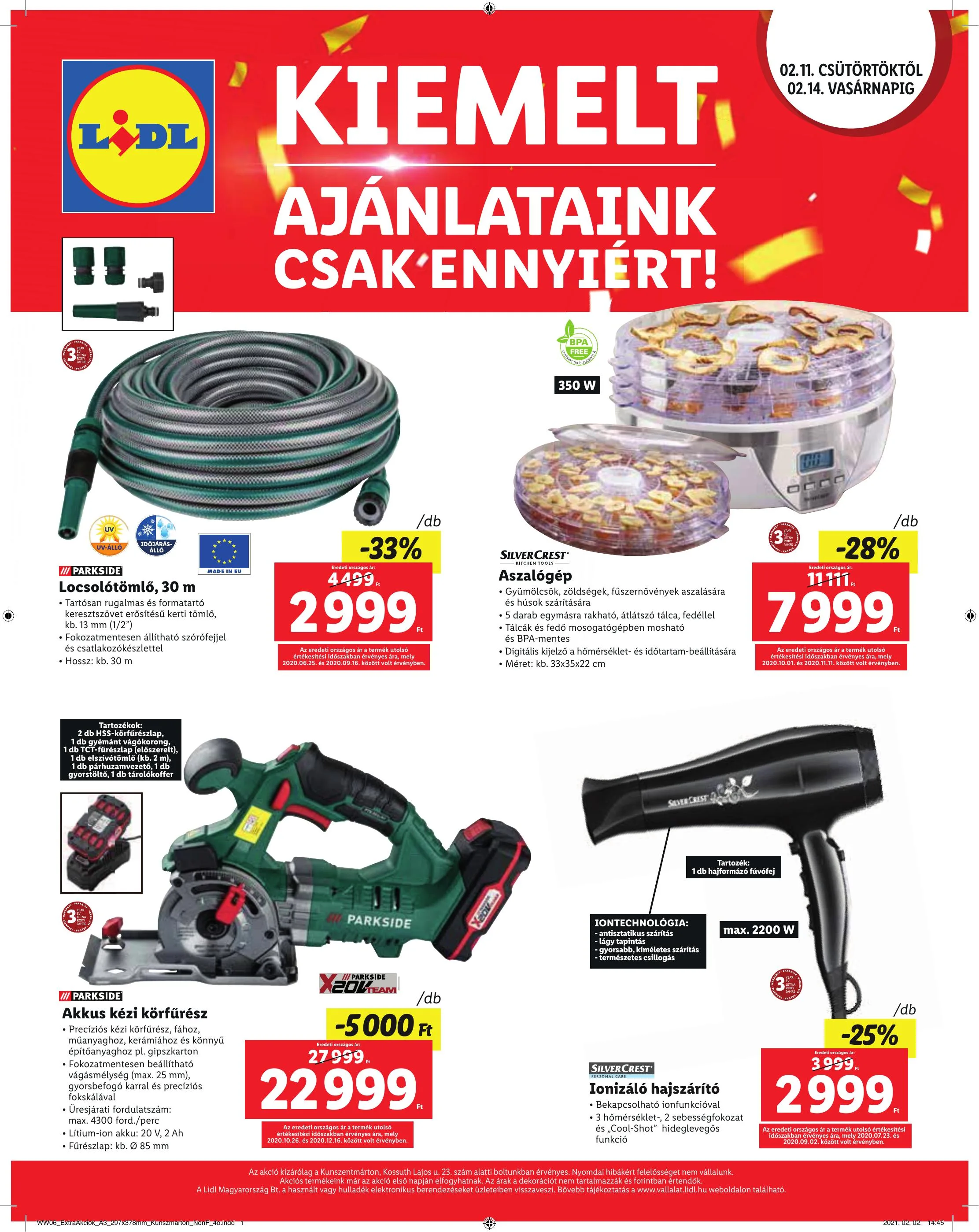 Lidl akciós újság Kunszentmarton 02.11–02.14 – 4. oldal