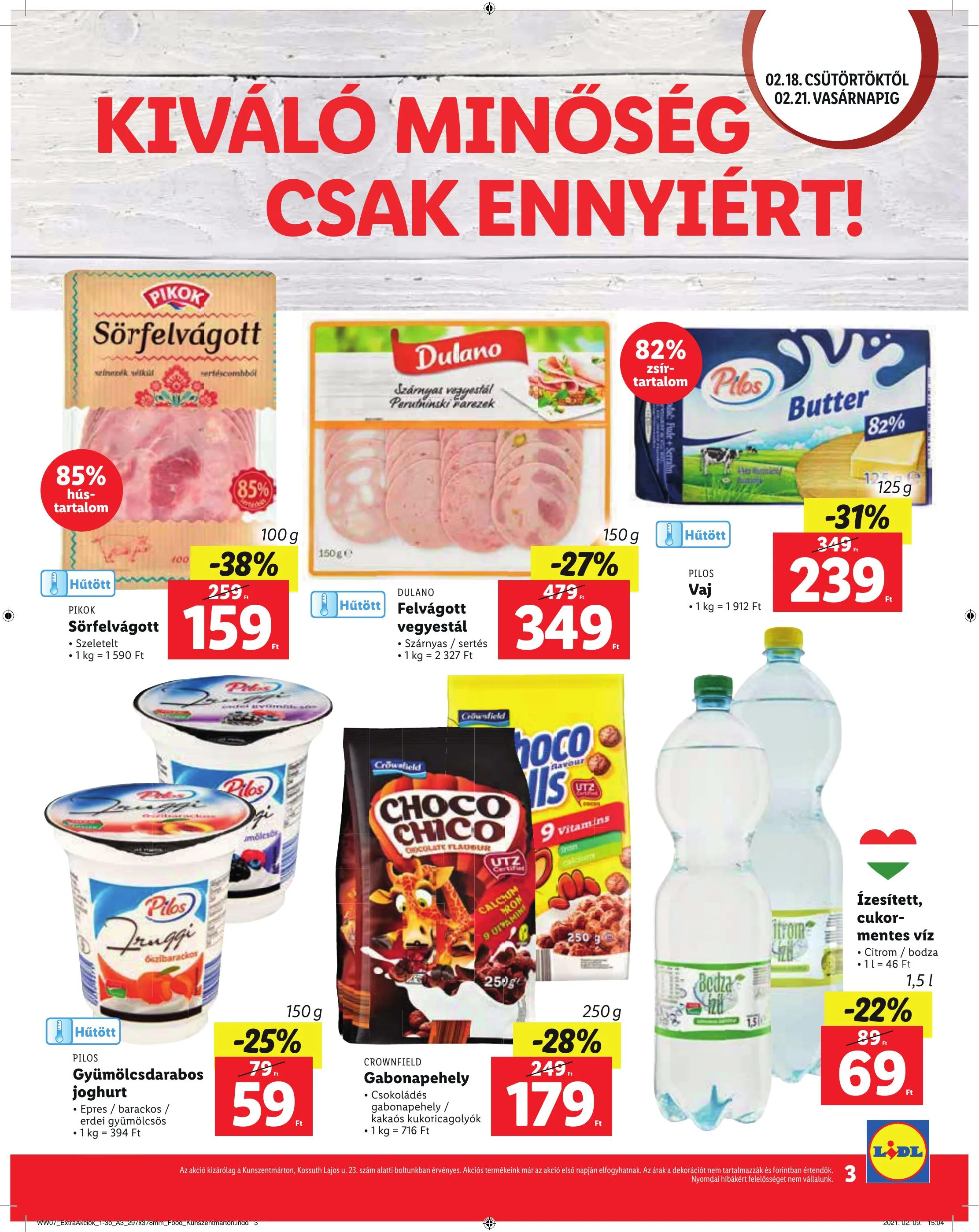 Lidl akciós újság Kunszentmarton 02.18–02.21 – 3. oldal