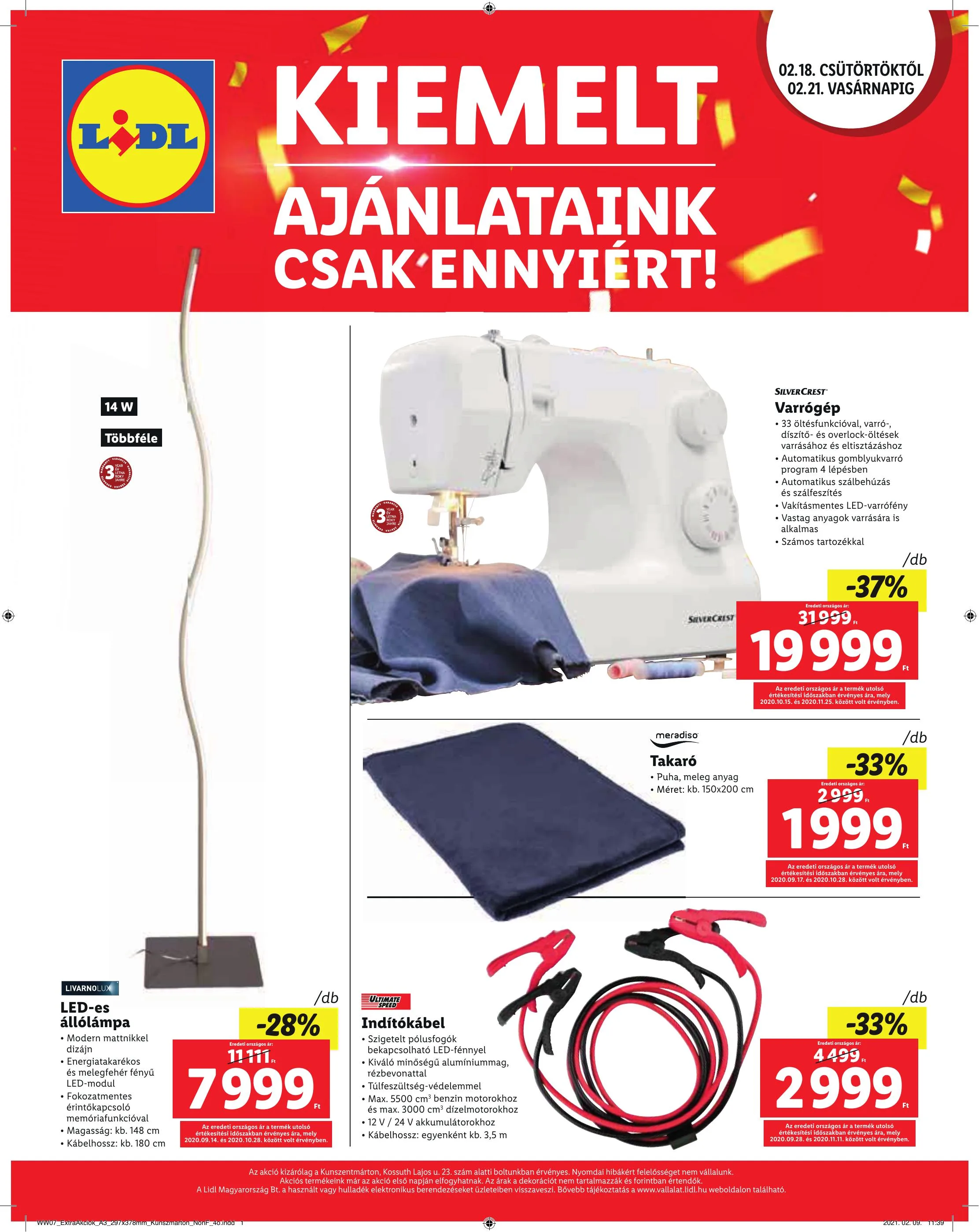 Lidl akciós újság Kunszentmarton 02.18–02.21 – 4. oldal