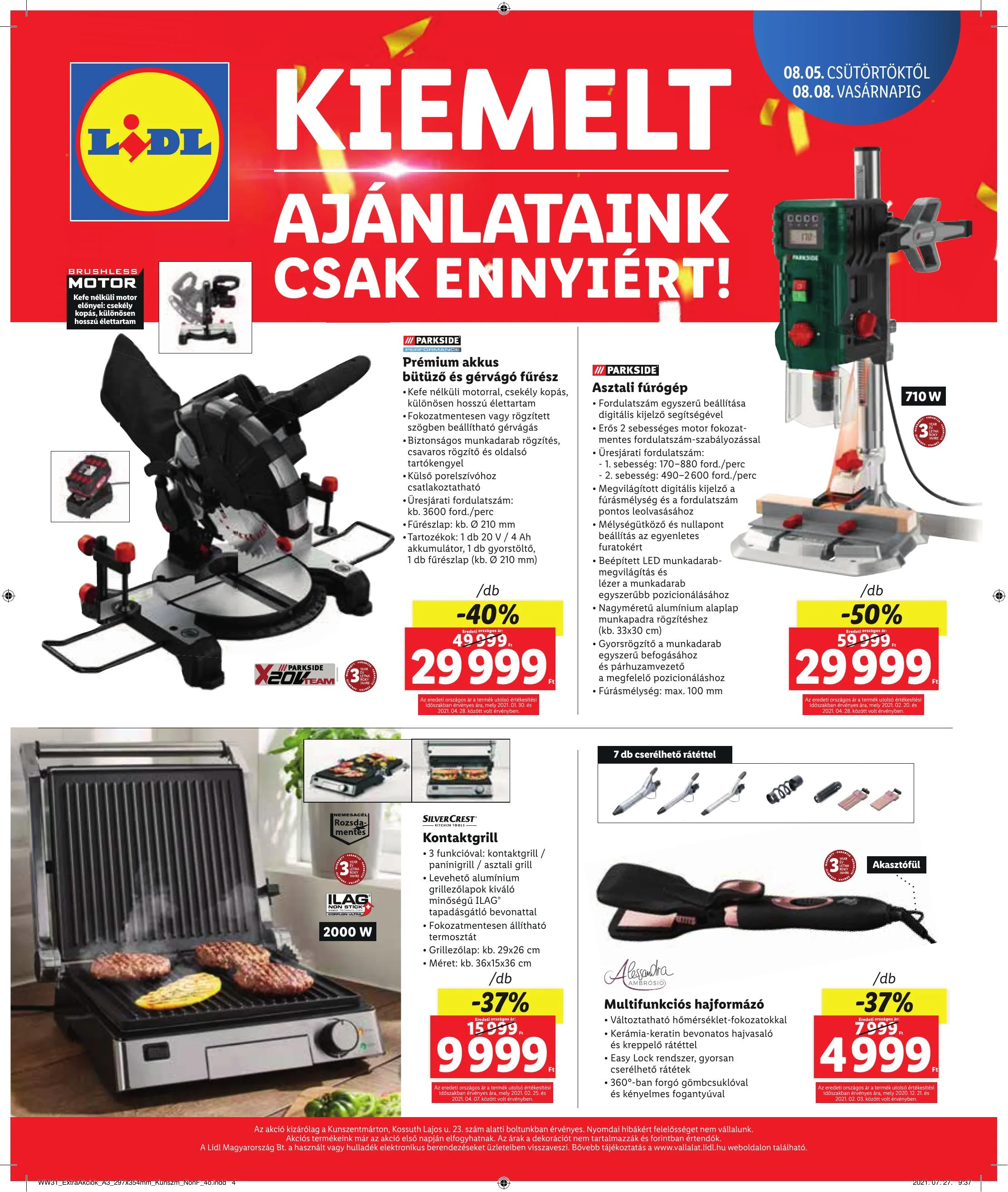 Lidl akciós újság Kunszentmarton 08.05–08.08 – 4. oldal