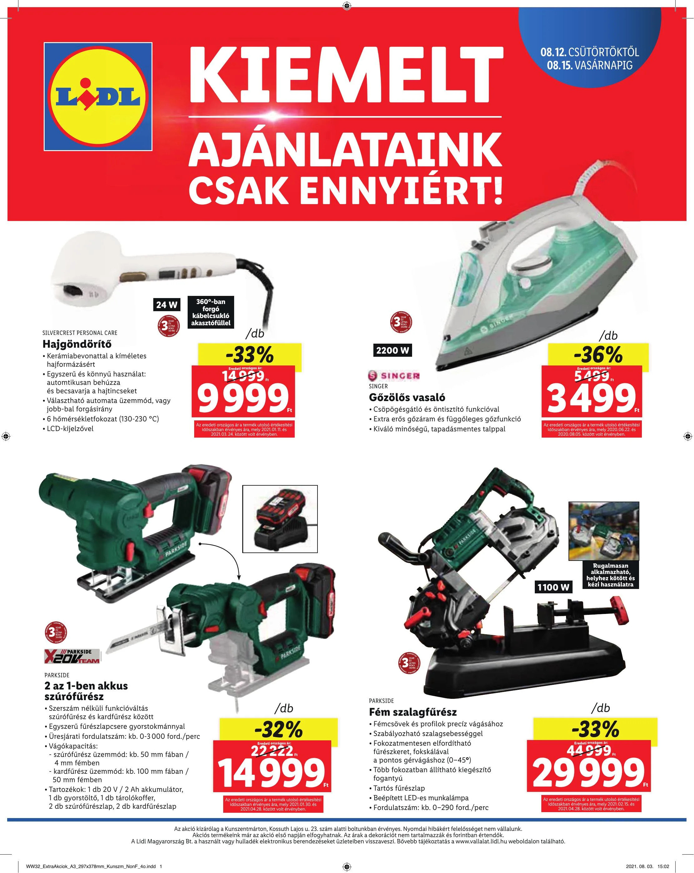 Lidl akciós újság Kunszentmarton 08.12–08.15 – 4. oldal