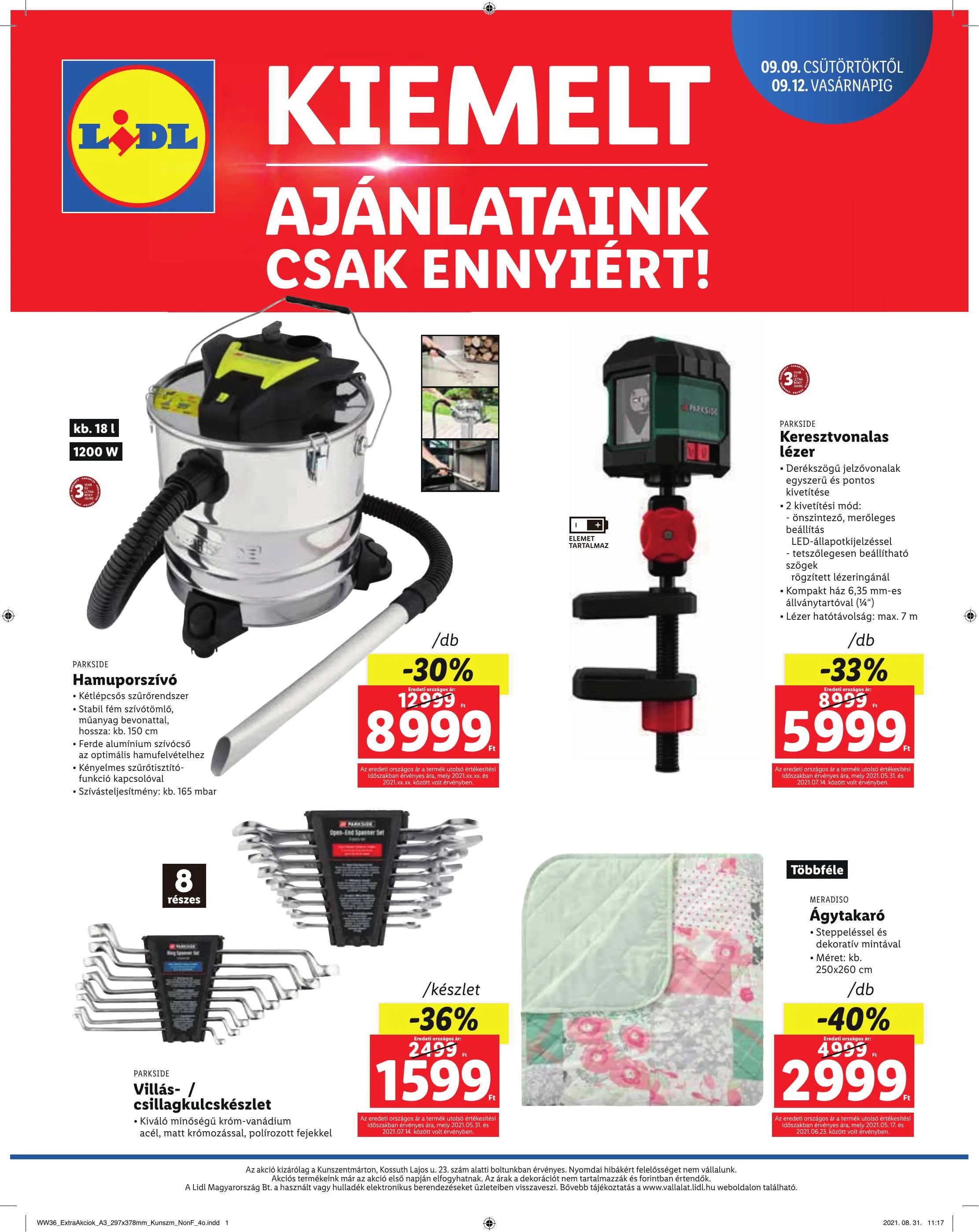 Lidl akciós újság Kunszentmarton 09.09–09.12 – 4. oldal
