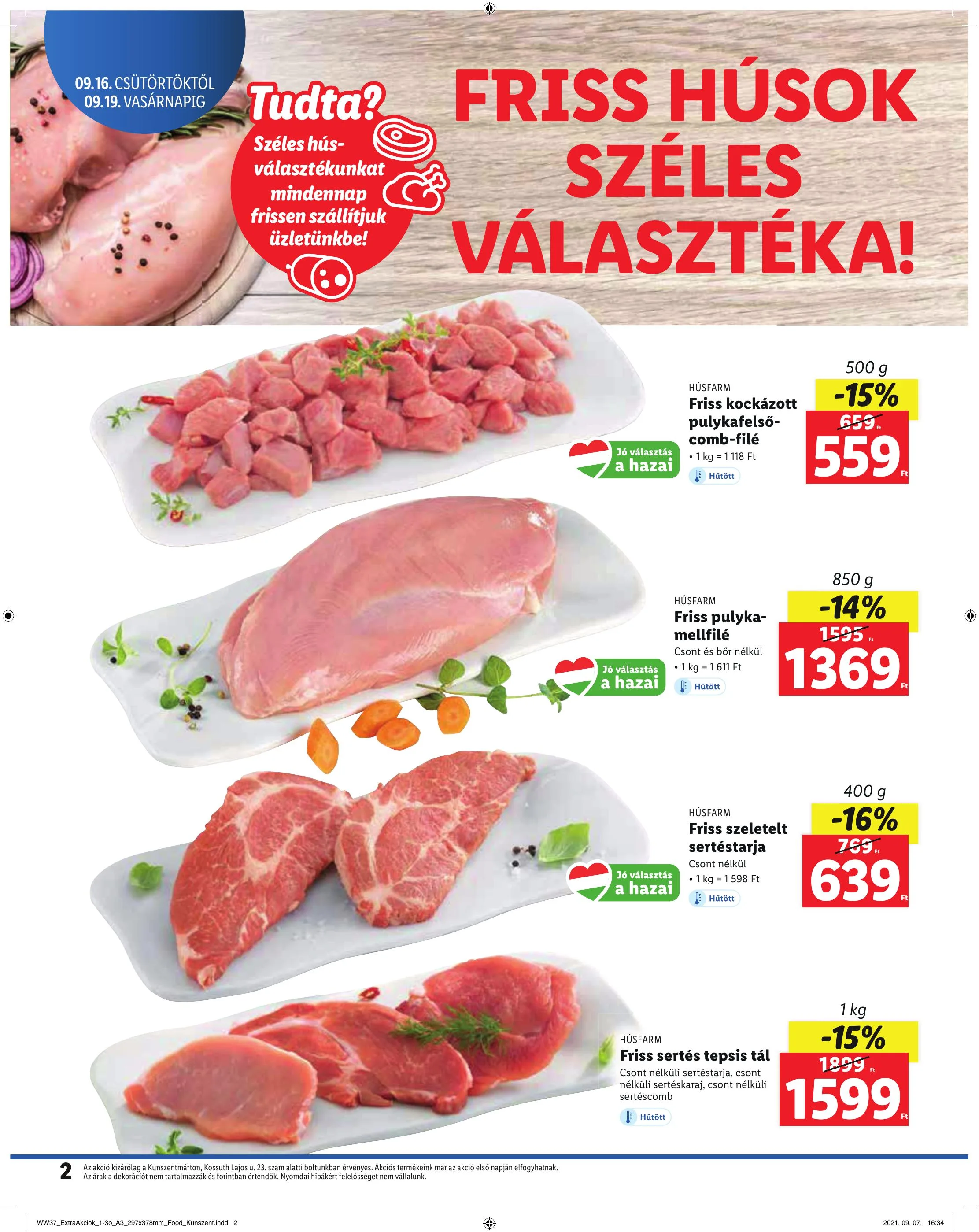 Lidl akciós újság Kunszentmarton 09.16–09.19 – 2. oldal