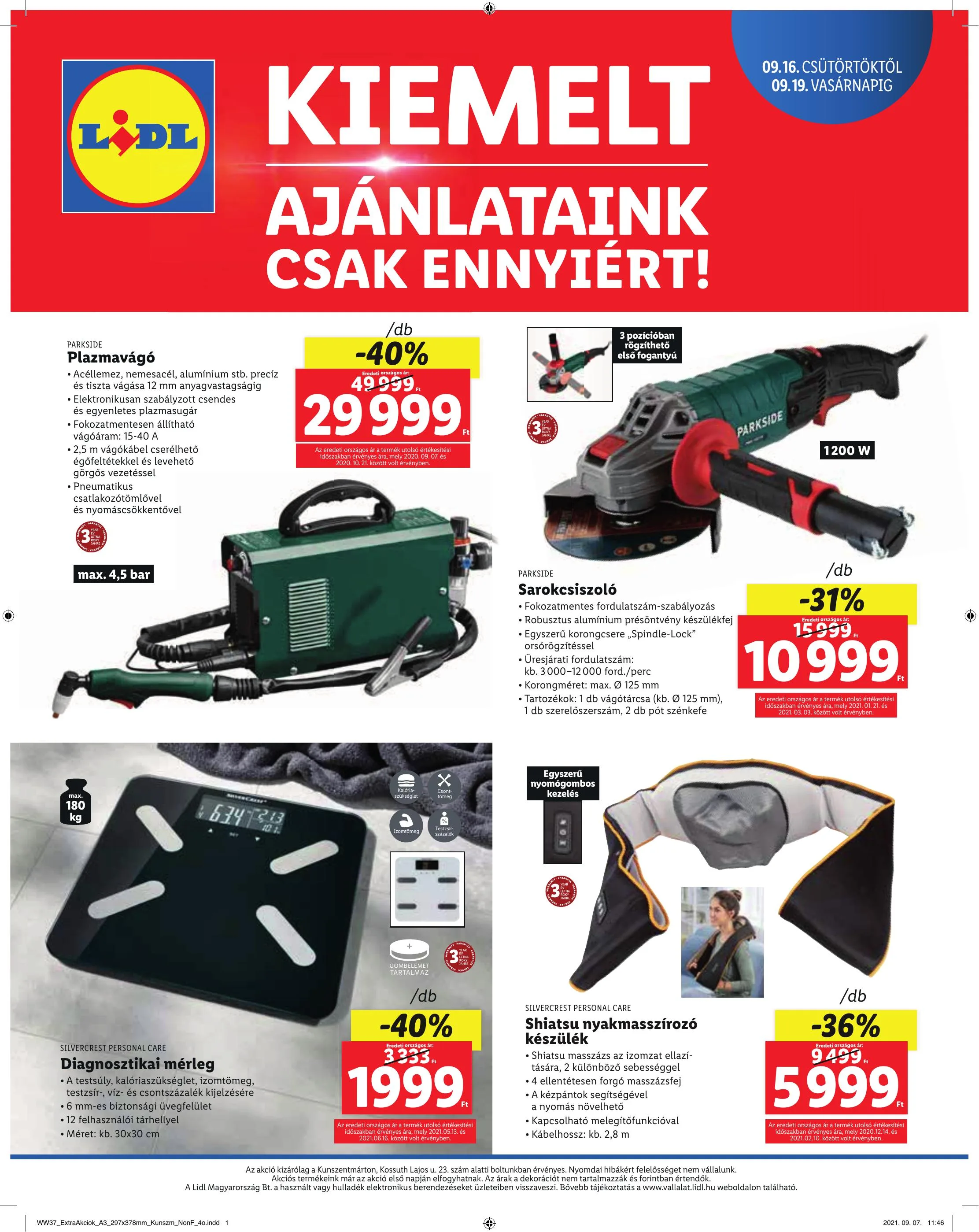 Lidl akciós újság Kunszentmarton 09.16–09.19 – 4. oldal