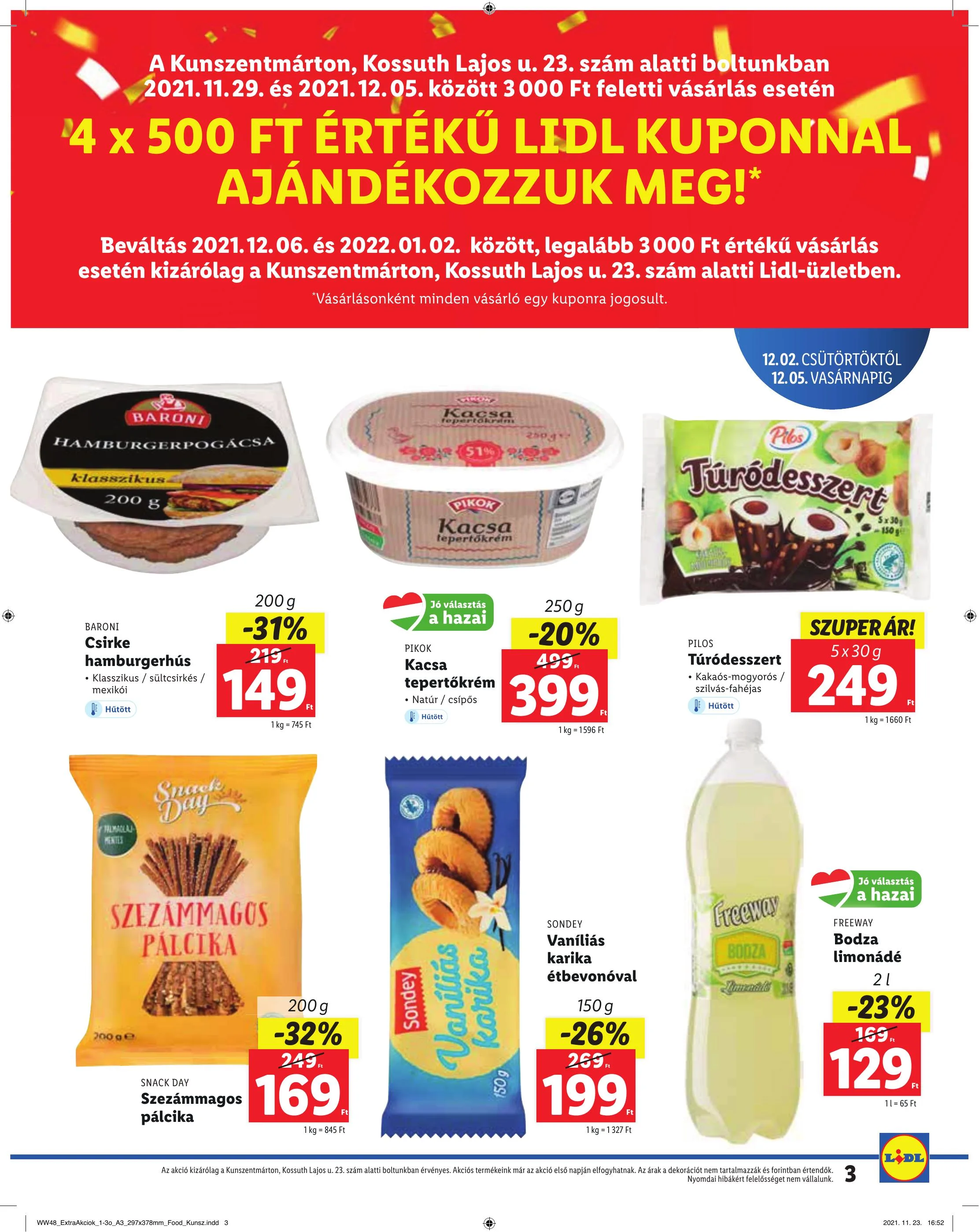 Lidl akciós újság Kunszentmarton 12.02–12.05 – 3. oldal