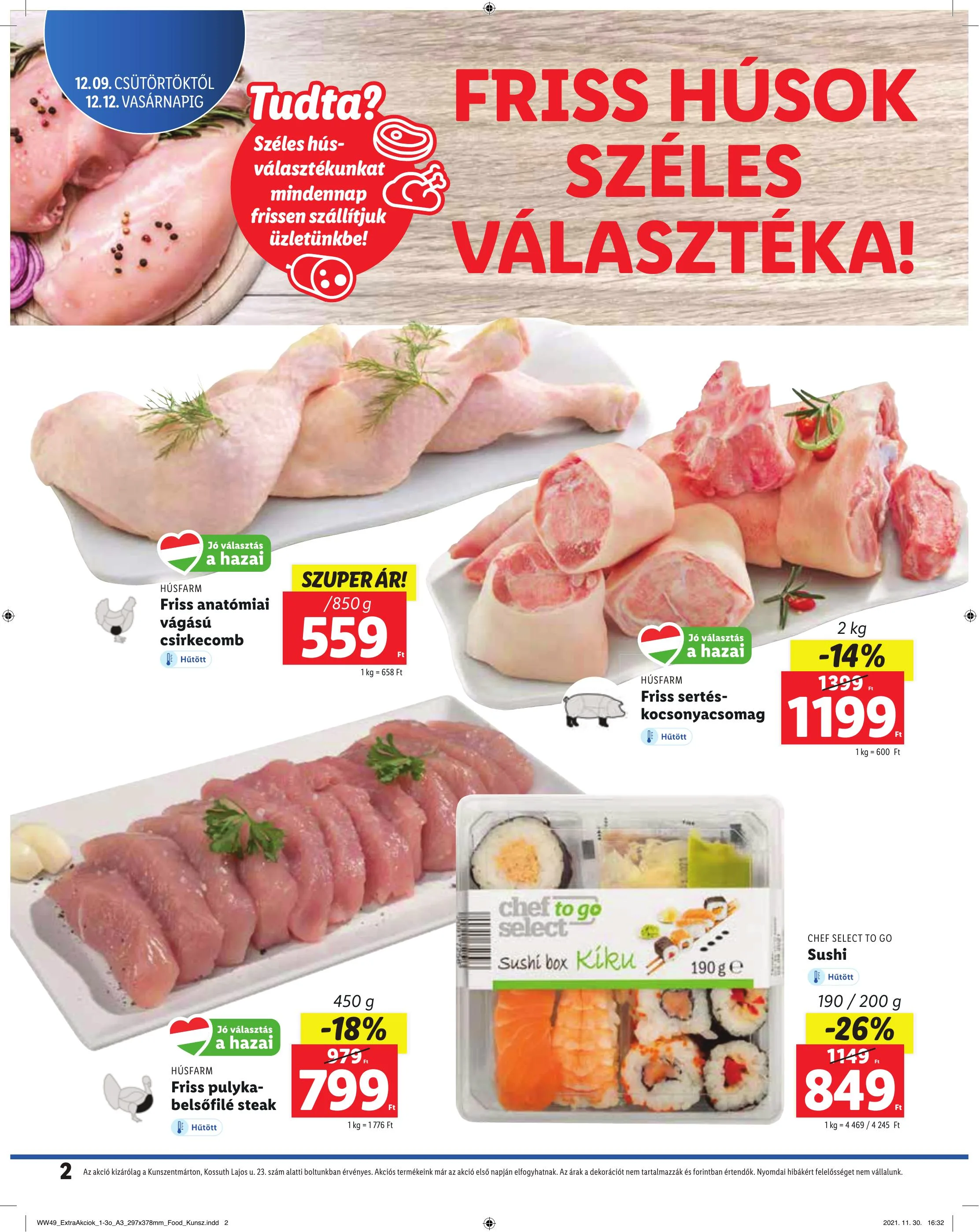 Lidl akciós újság Kunszentmarton 12.09–12.12 – 2. oldal