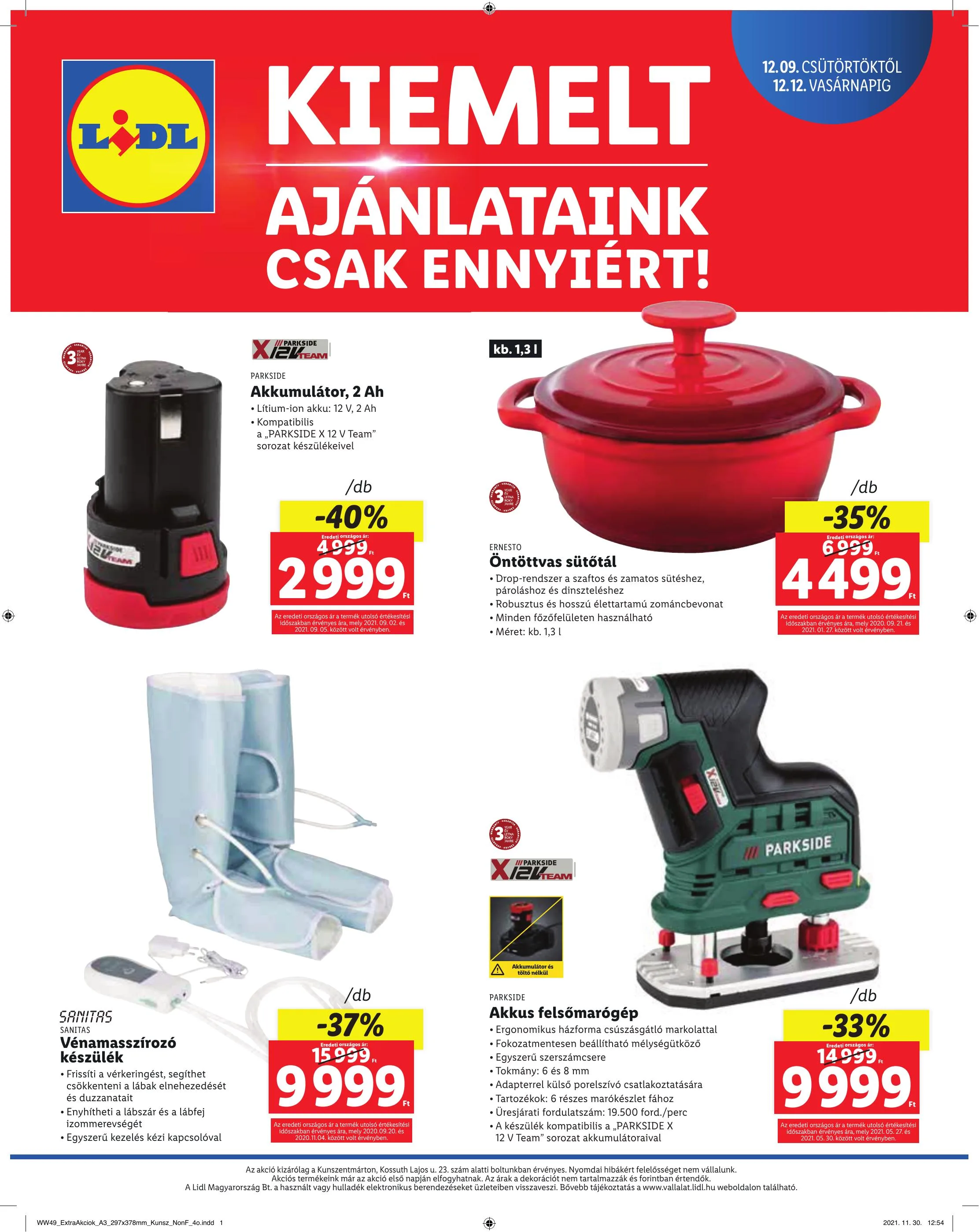 Lidl akciós újság Kunszentmarton 12.09–12.12 – 4. oldal