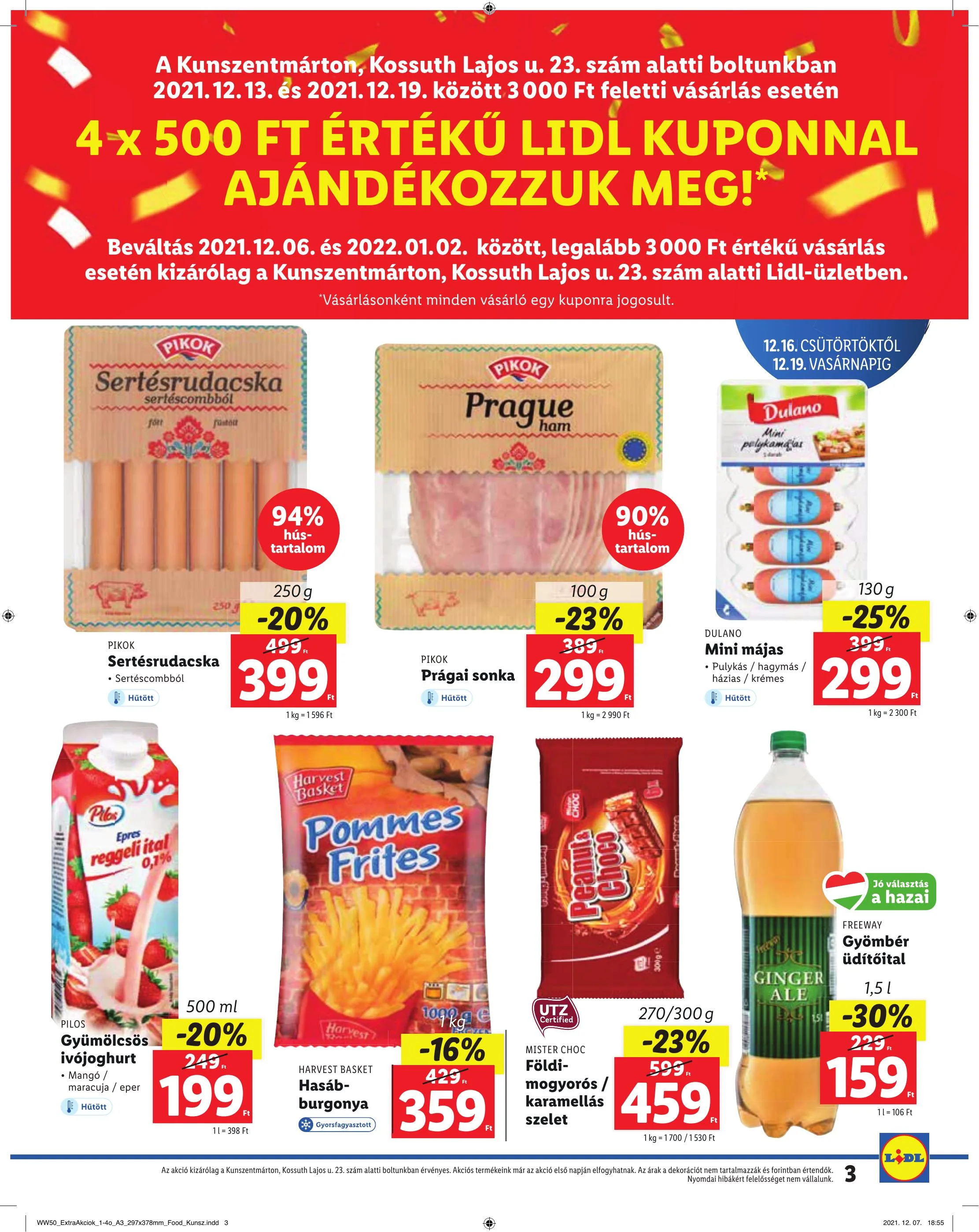 Lidl akciós újság Kunszentmarton 12.16–12.19 – 3. oldal