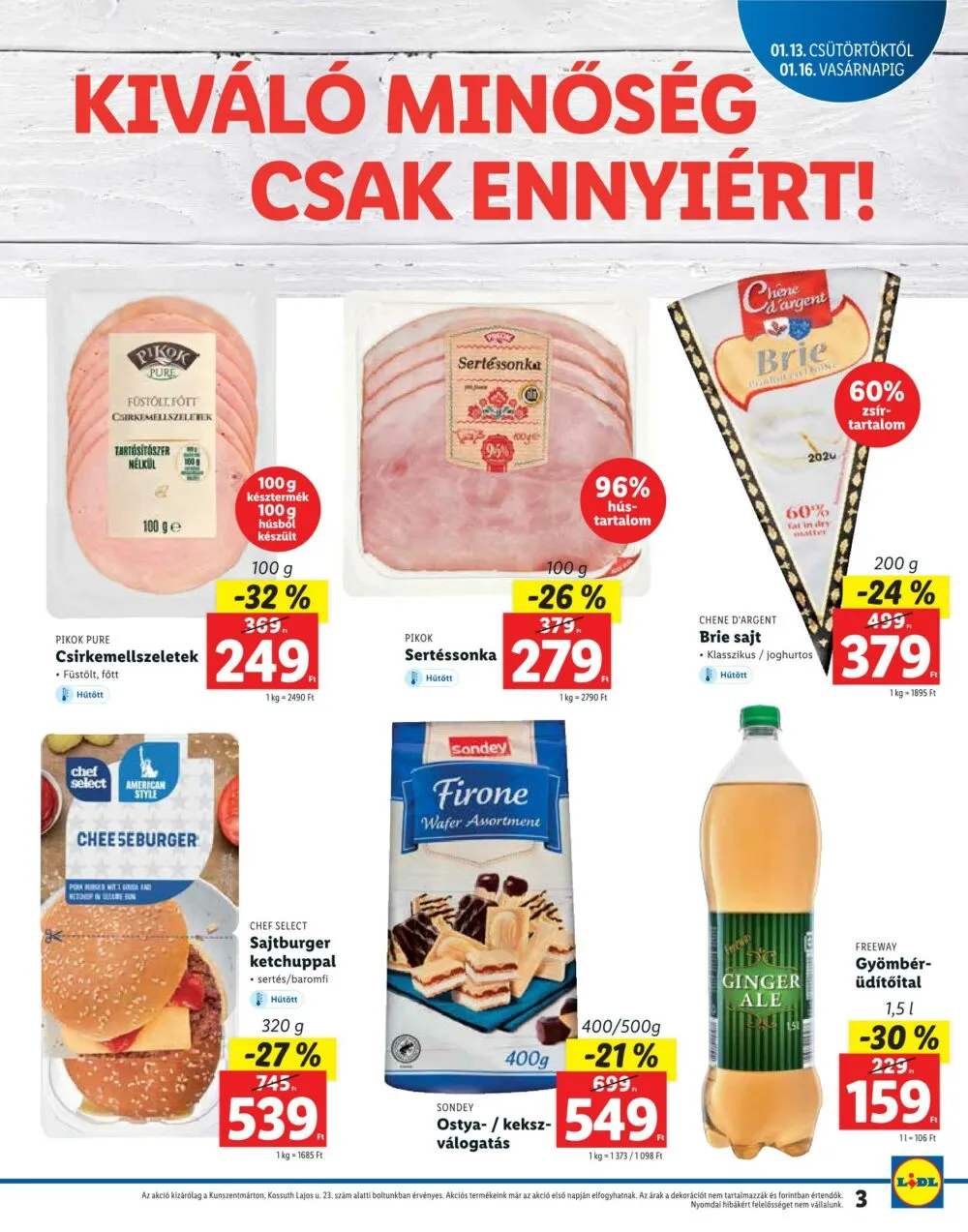 Lidl akciós újság Kunszentmarton 01.13–01.16 – 3. oldal