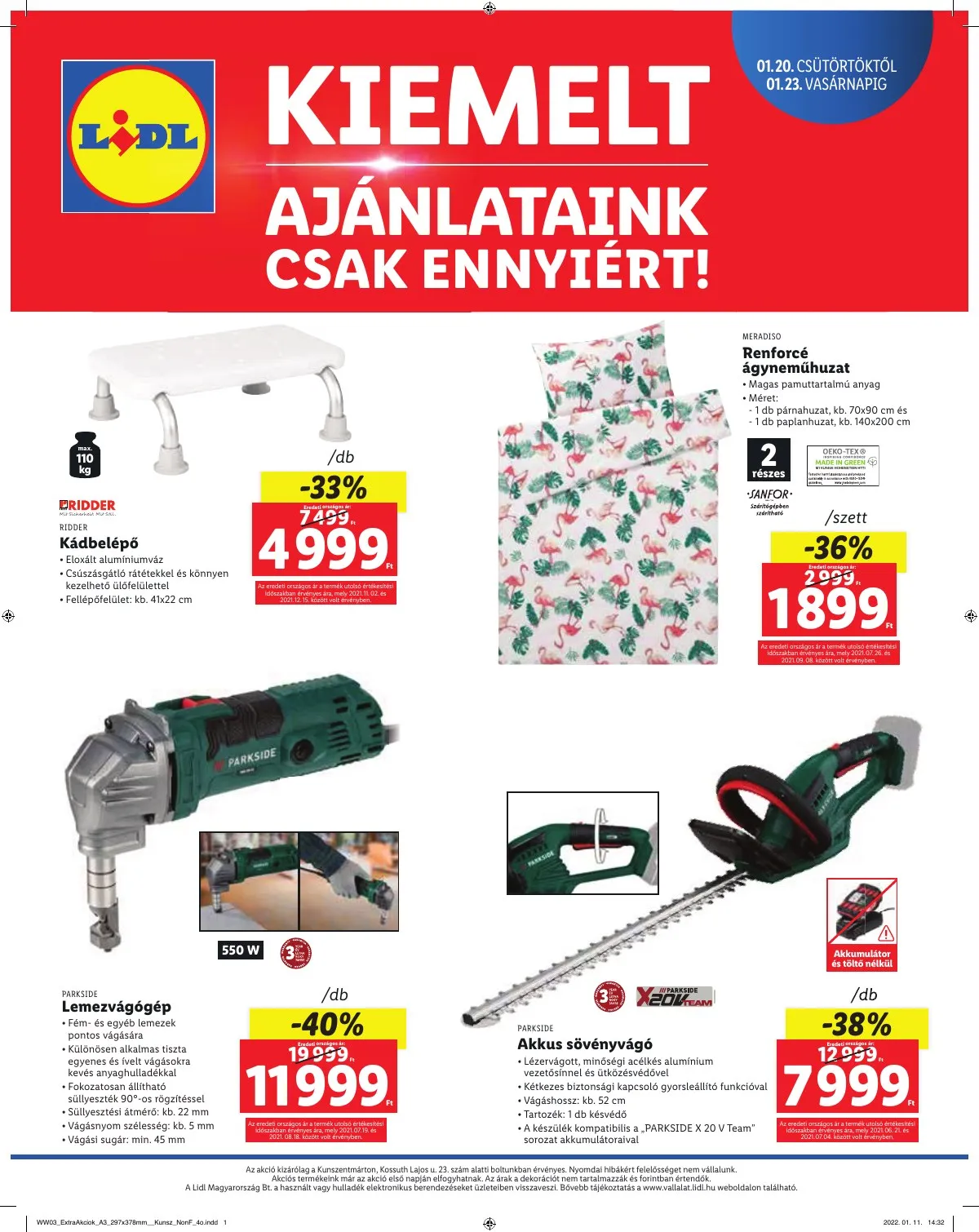 Lidl akciós újság Kunszentmarton 01.20–01.20 – 4. oldal