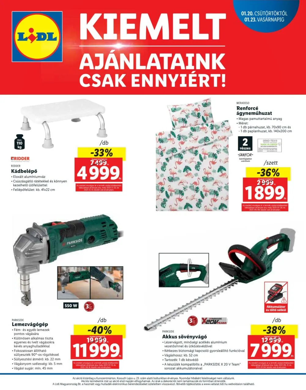 Lidl akciós újság Kunszentmarton 01.20–01.23 – 4. oldal