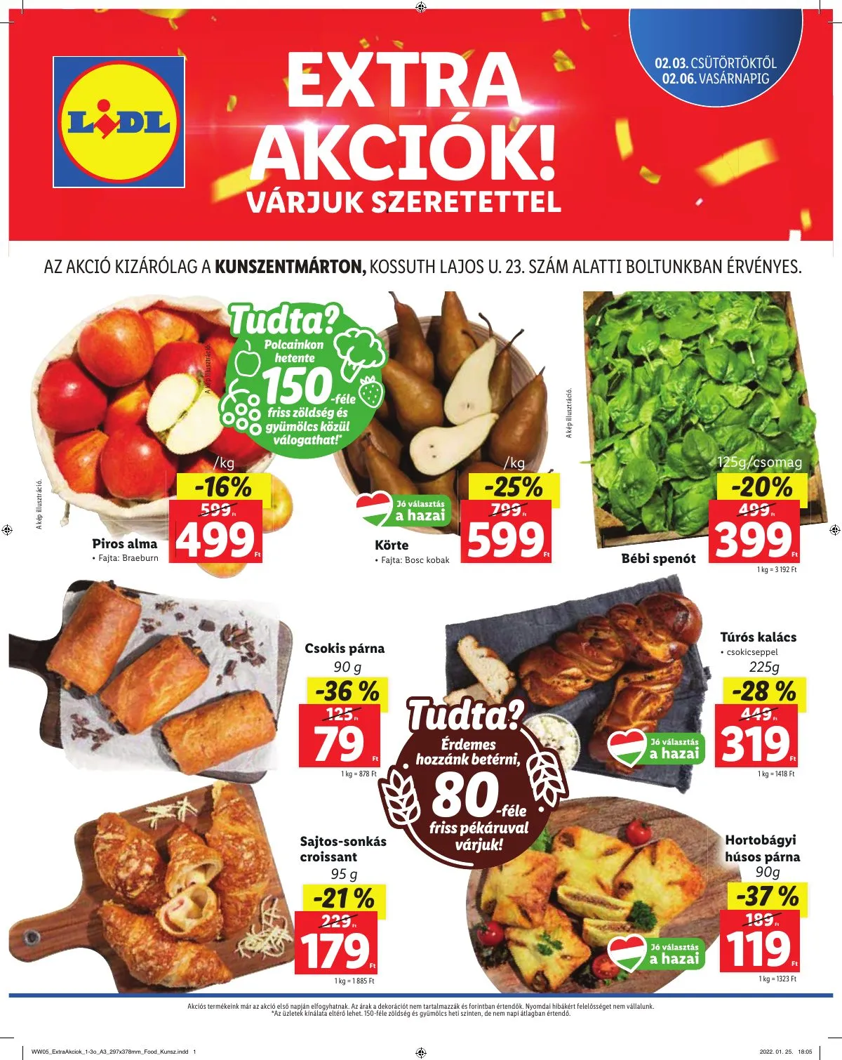 Lidl akciós újság Kunszentmarton 02.03–02.06