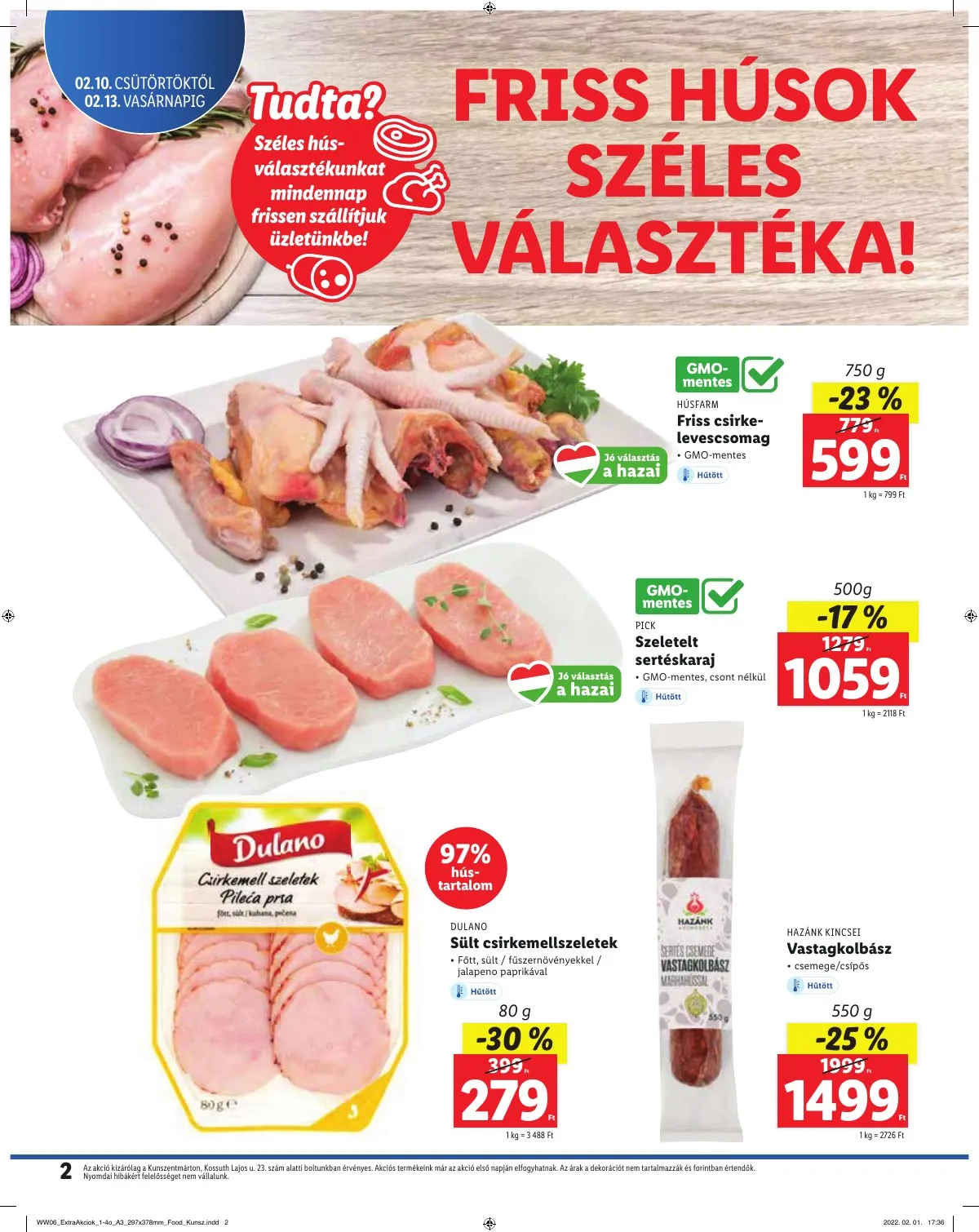 Lidl akciós újság Kunszentmarton 02.10–02.13 – 2. oldal
