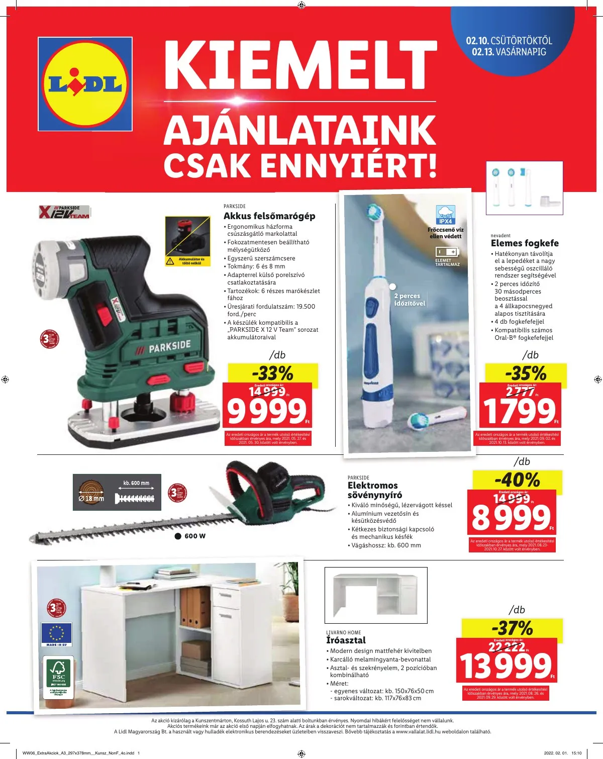 Lidl akciós újság Kunszentmarton 02.10–02.13 – 4. oldal
