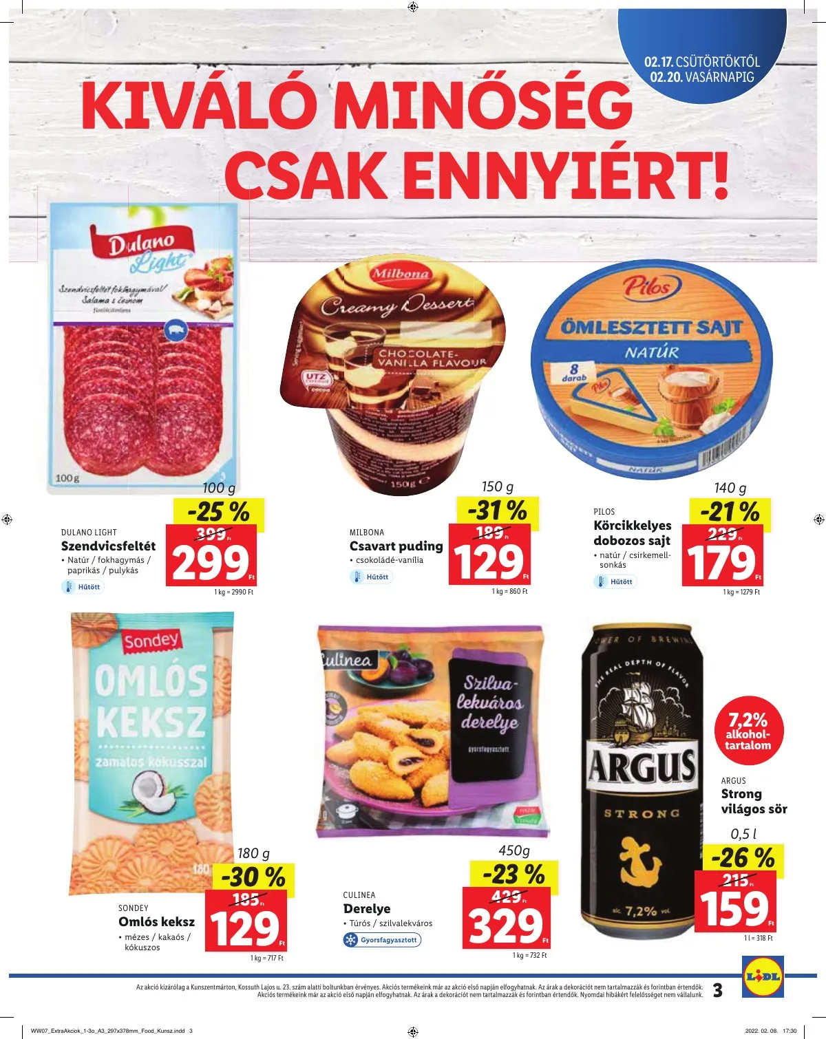 Lidl akciós újság Kunszentmarton 02.17–02.20 – 3. oldal