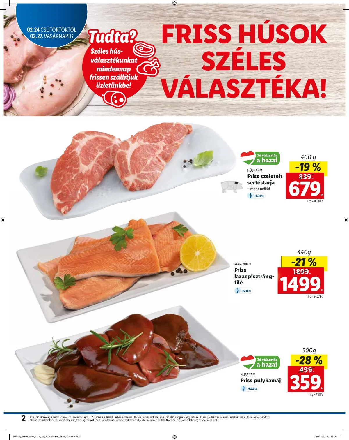 Lidl akciós újság Kunszentmarton 02.24–02.27 – 2. oldal