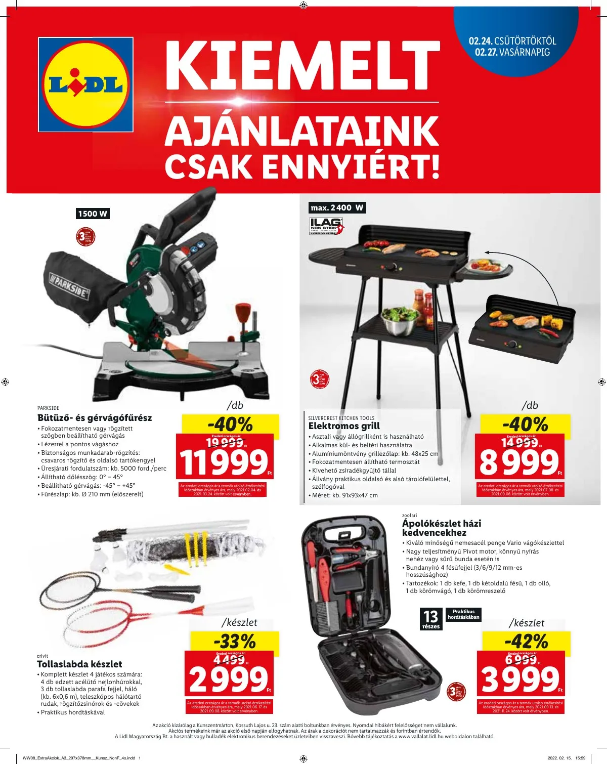 Lidl akciós újság Kunszentmarton 02.24–02.27 – 4. oldal