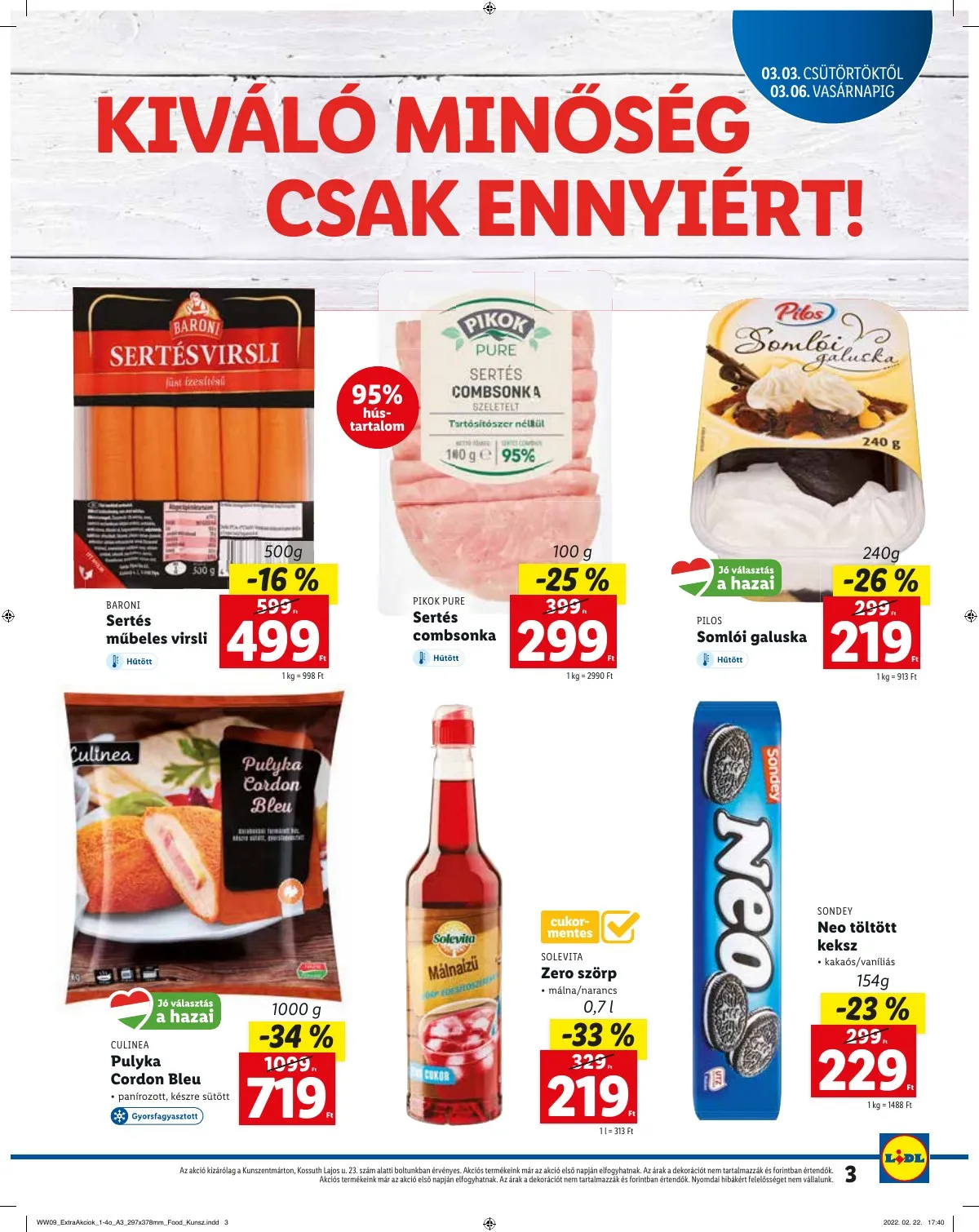 Lidl akciós újság Kunszentmarton 03.03–03.06 – 3. oldal