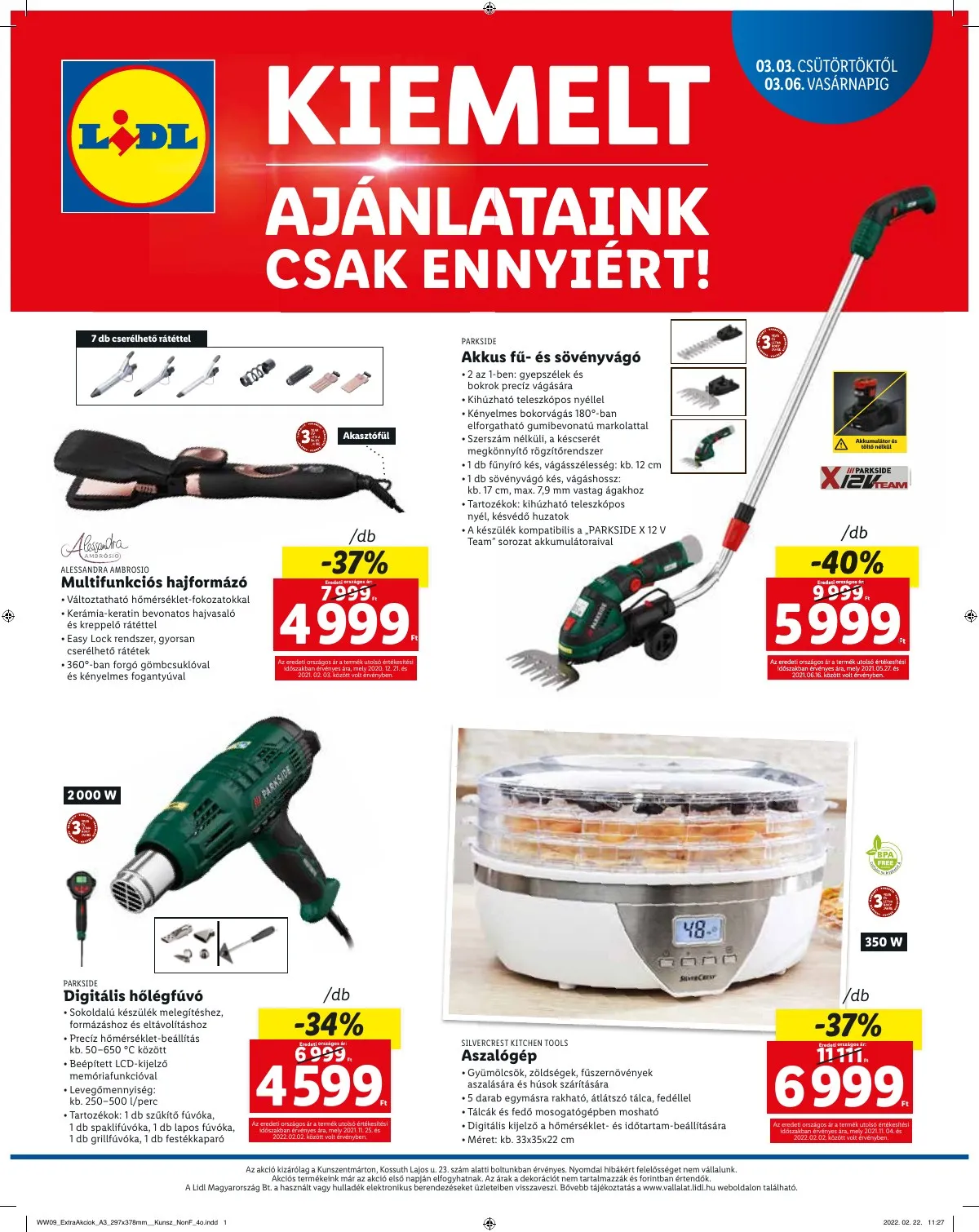 Lidl akciós újság Kunszentmarton 03.03–03.06 – 4. oldal