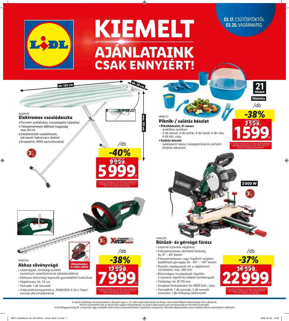 Lidl akciós újság Kunszentmarton 03.17–03.20 – 4. oldal