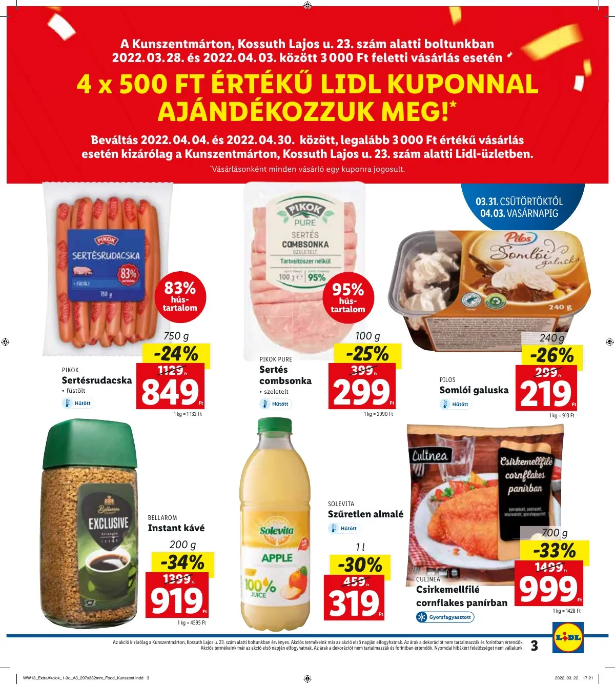 Lidl akciós újság Kunszentmarton 03.31–04.03 – 3. oldal