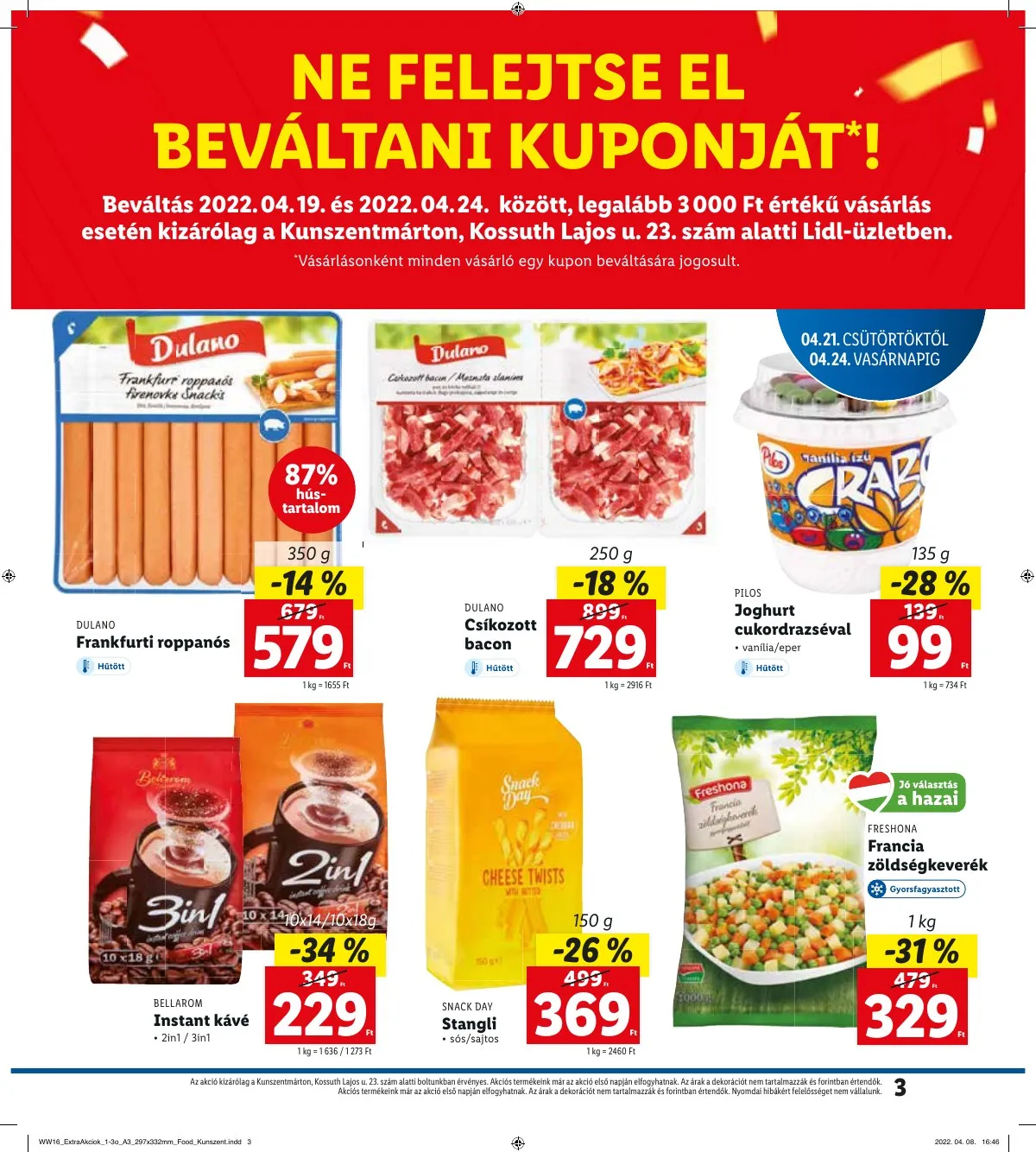 Lidl akciós újság Kunszentmarton 04.21–04.24 – 3. oldal