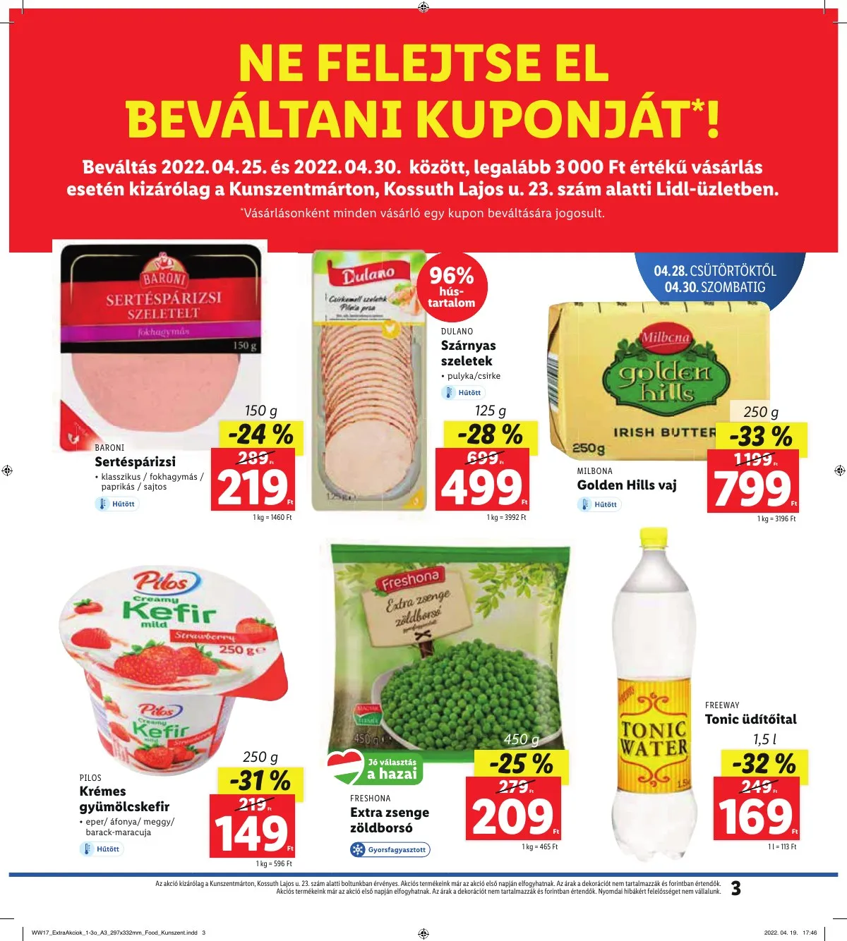 Lidl akciós újság Kunszentmarton 04.28–04.30 – 3. oldal