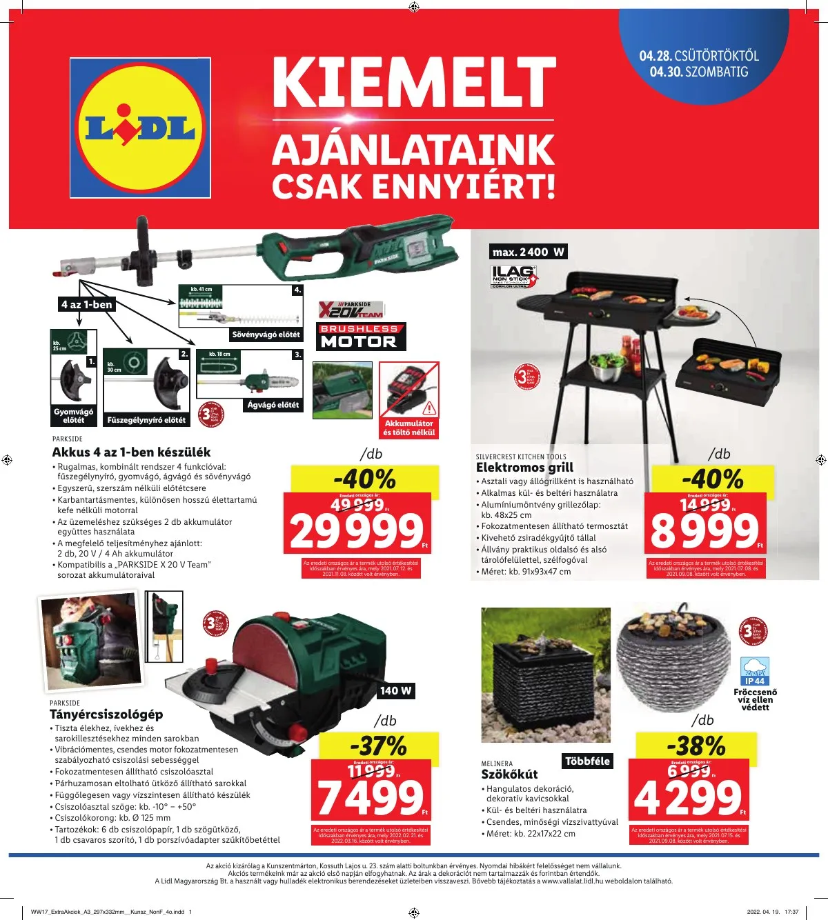 Lidl akciós újság Kunszentmarton 04.28–04.30 – 4. oldal