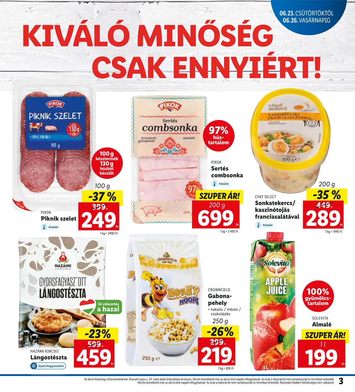 Lidl akciós újság Kunszentmarton 06.23–06.26 – 3. oldal