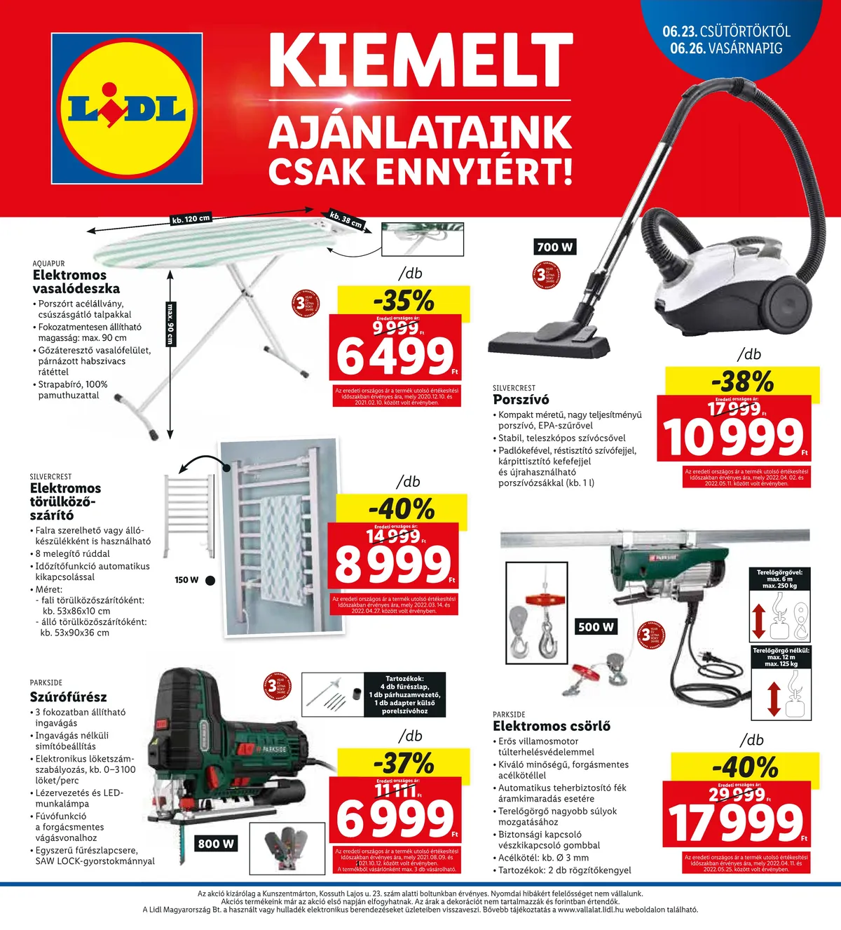Lidl akciós újság Kunszentmarton 06.23–06.26 – 4. oldal