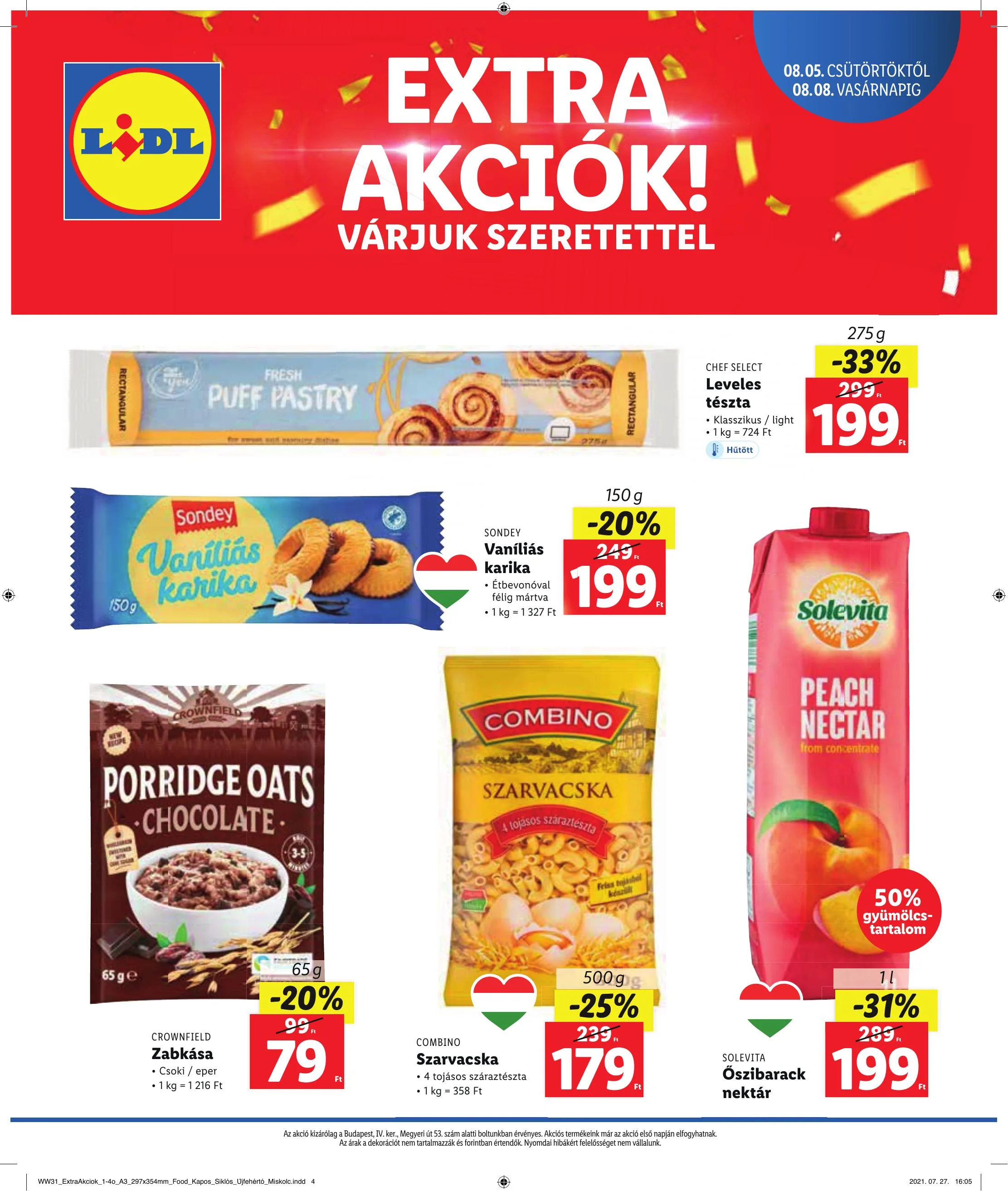 Lidl akciós újság Megyeri Ut 08.05–08.08 – 4. oldal