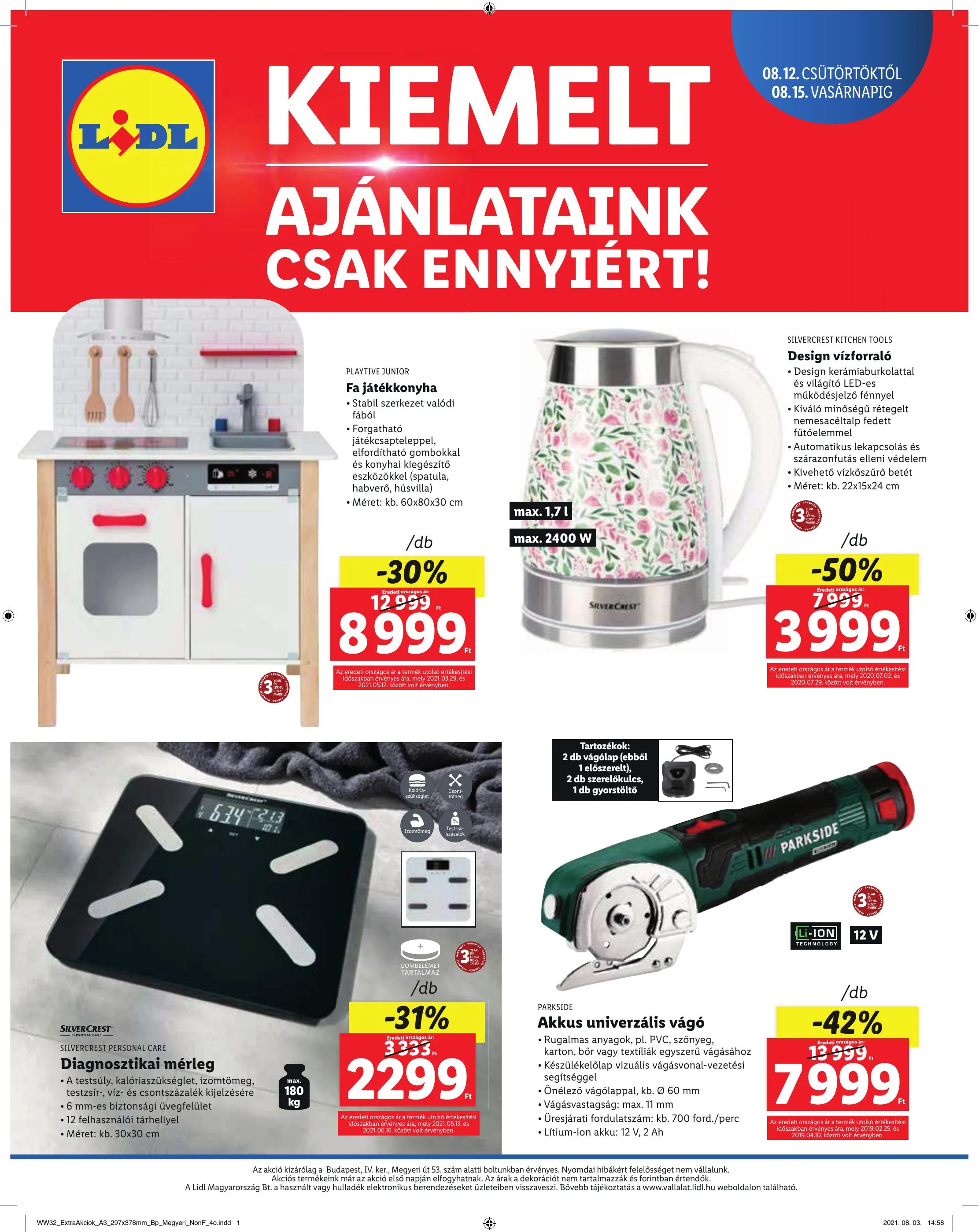 Lidl akciós újság Megyeri Ut 08.12–08.15 – 4. oldal