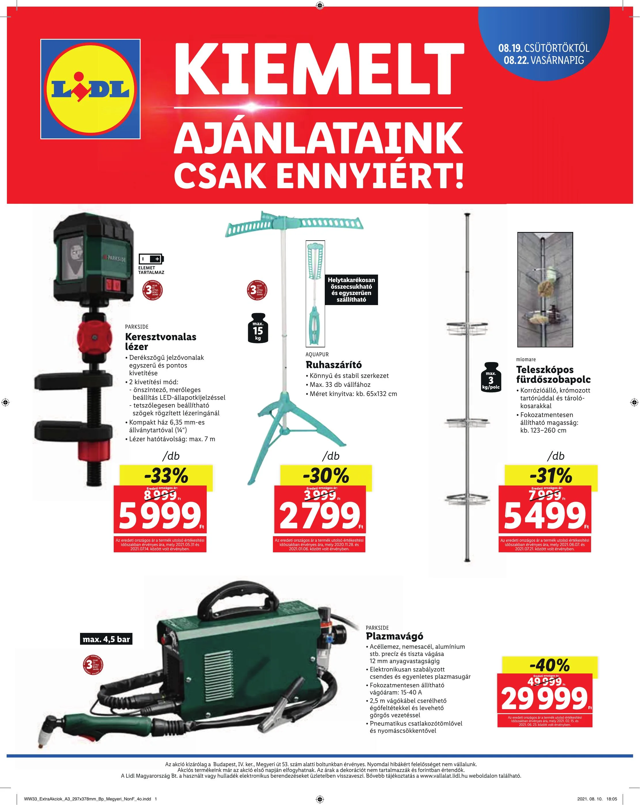 Lidl akciós újság Megyeri Ut 08.19–08.22 – 4. oldal