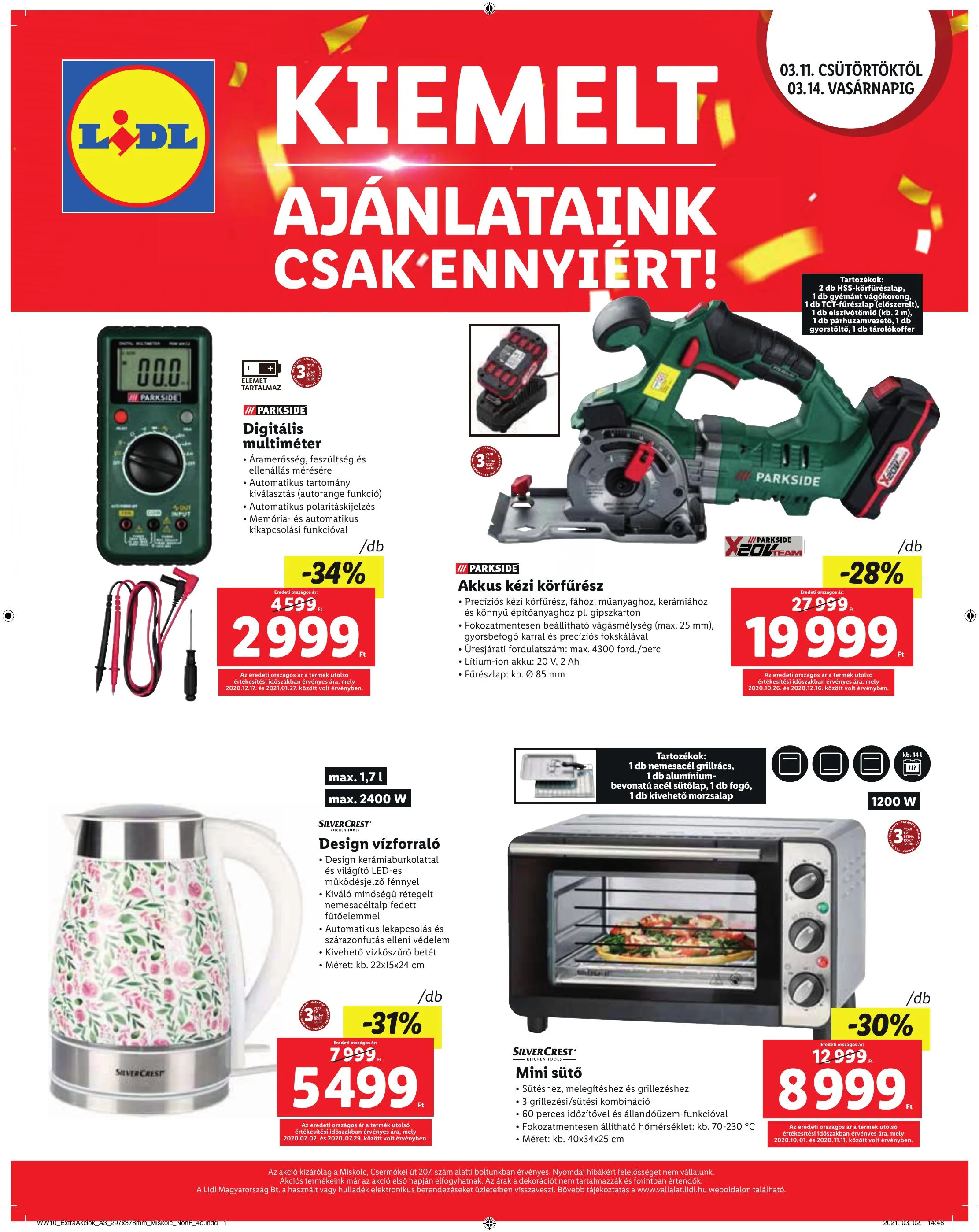 Lidl akciós újság Miskolc 03.11–03.14 – 4. oldal