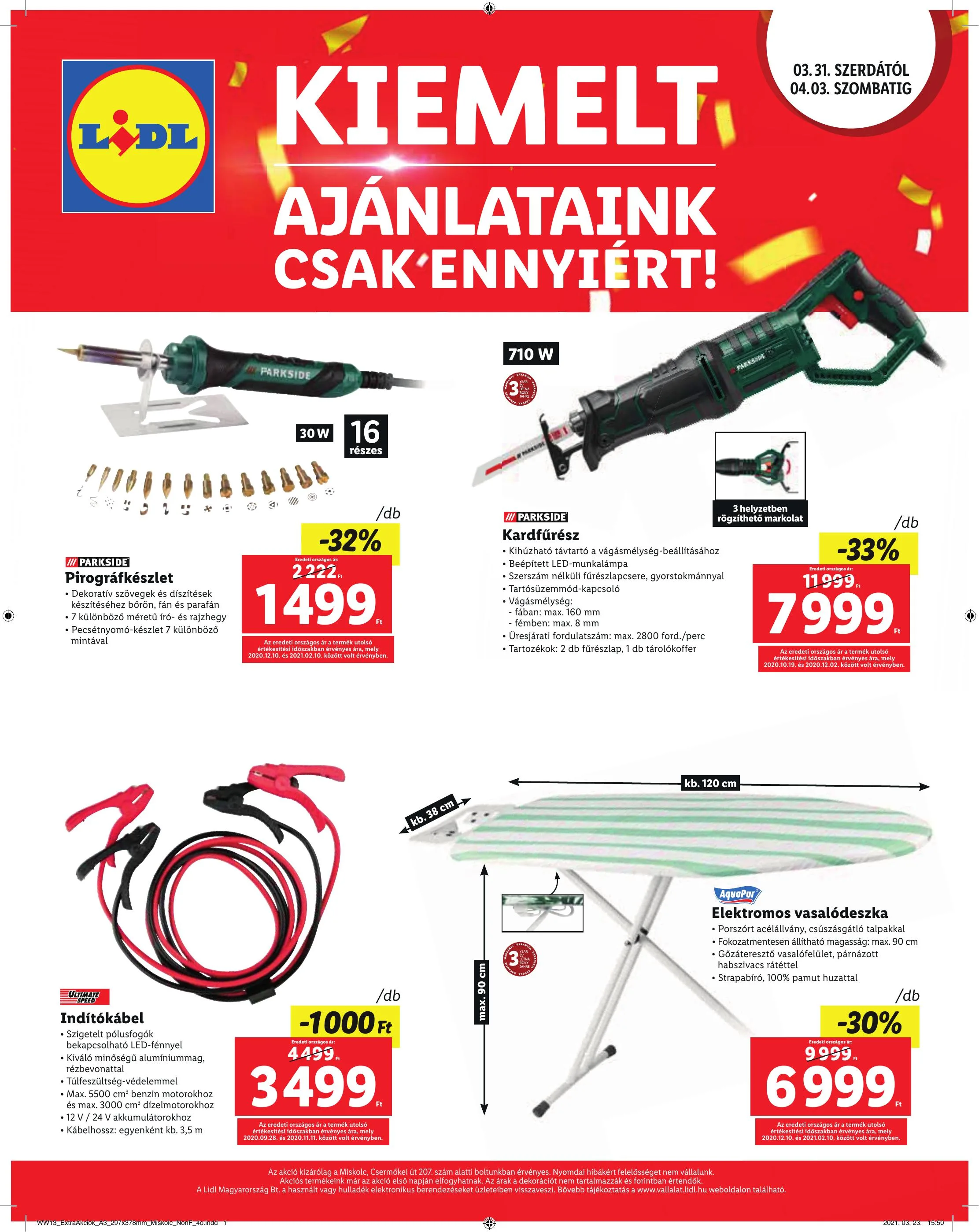Lidl akciós újság Miskolc 03.31–04.03 – 4. oldal