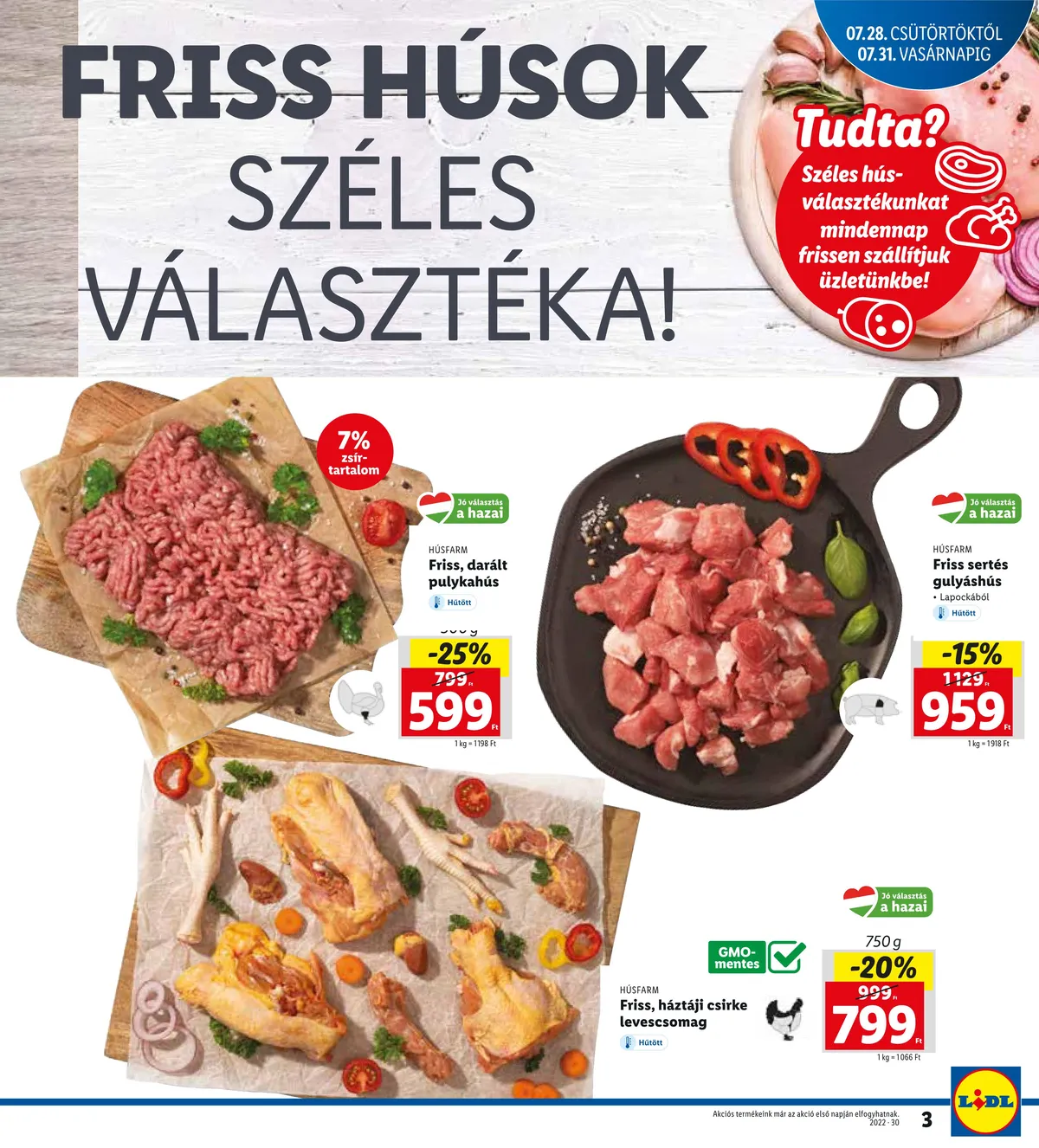 Lidl akciós újság Nagykoros 07.28–07.31 – 3. oldal