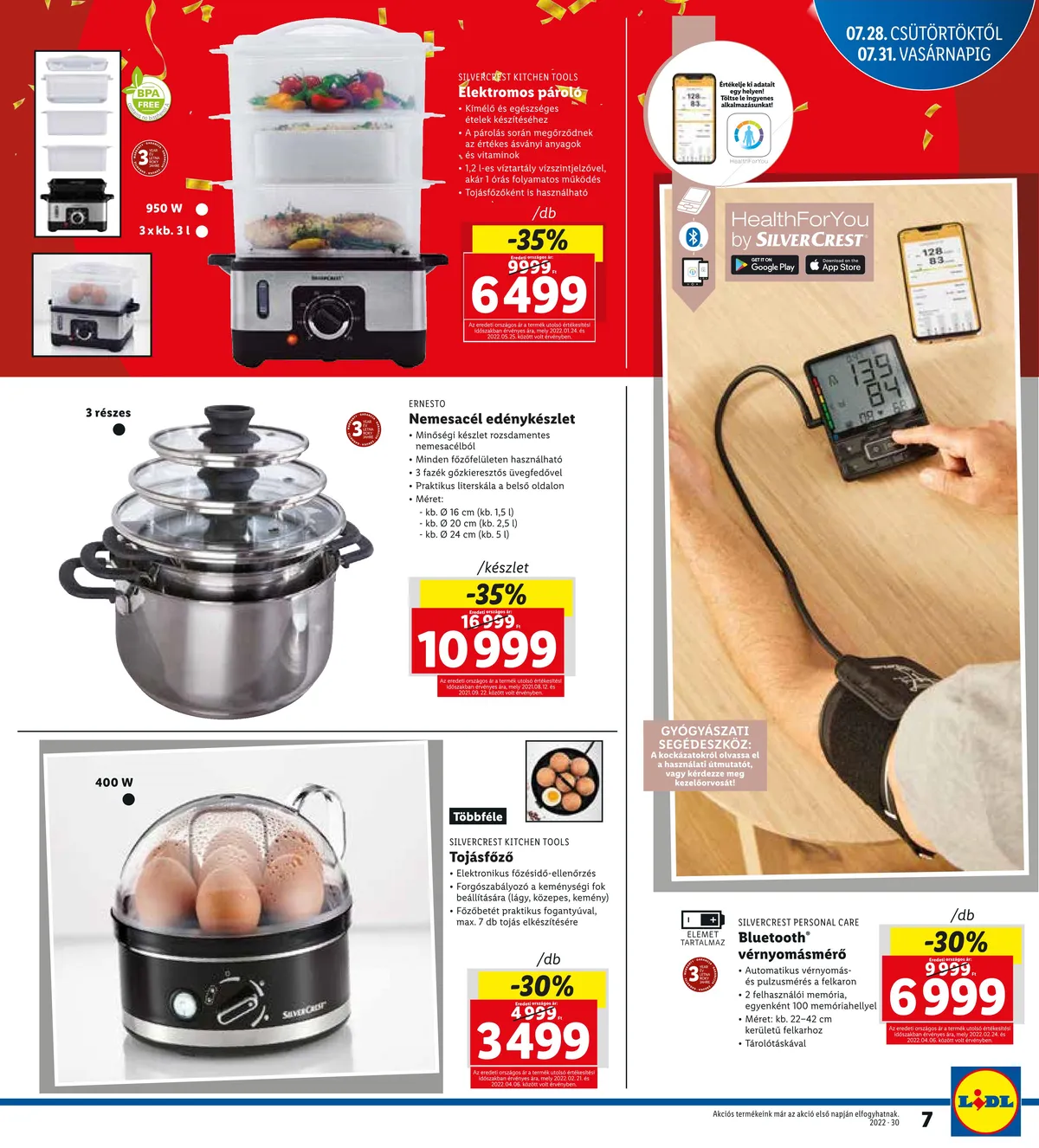 Lidl akciós újság Nagykoros 07.28–07.31 – 7. oldal