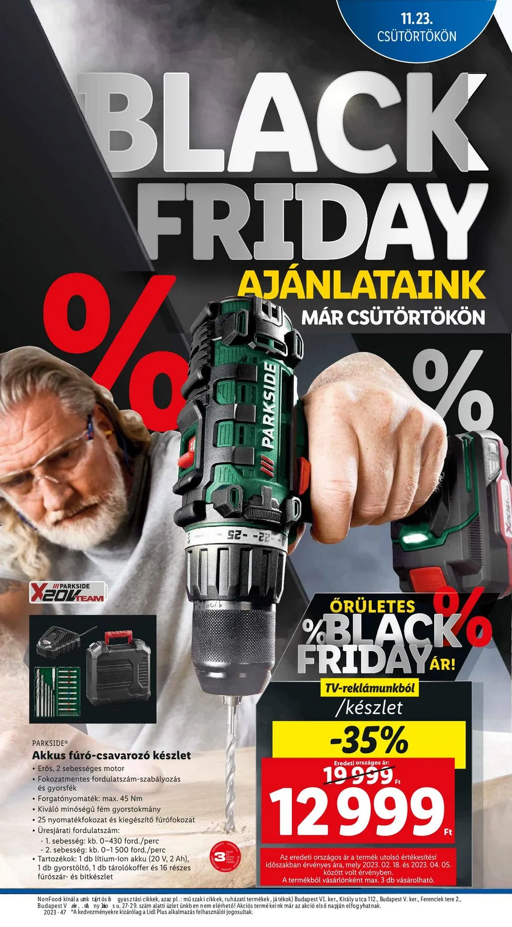 Lidl akciós újság Nonfood 11.23–11.23