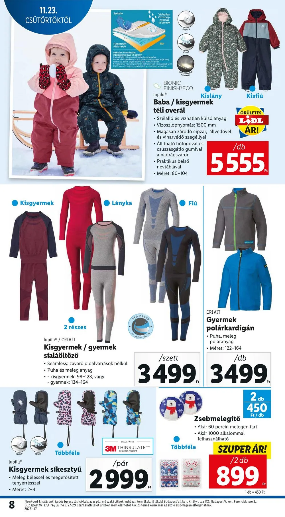 Lidl akciós újság Nonfood 11.23–11.23 – 8. oldal