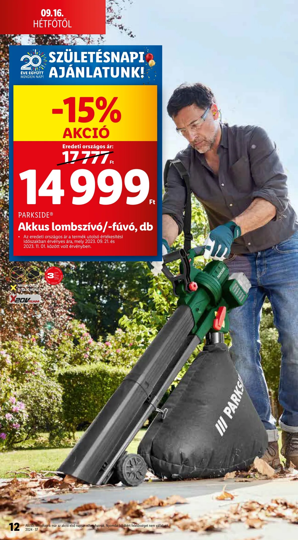 Lidl akciós újság Nonfood 09.12–09.12 – 12. oldal