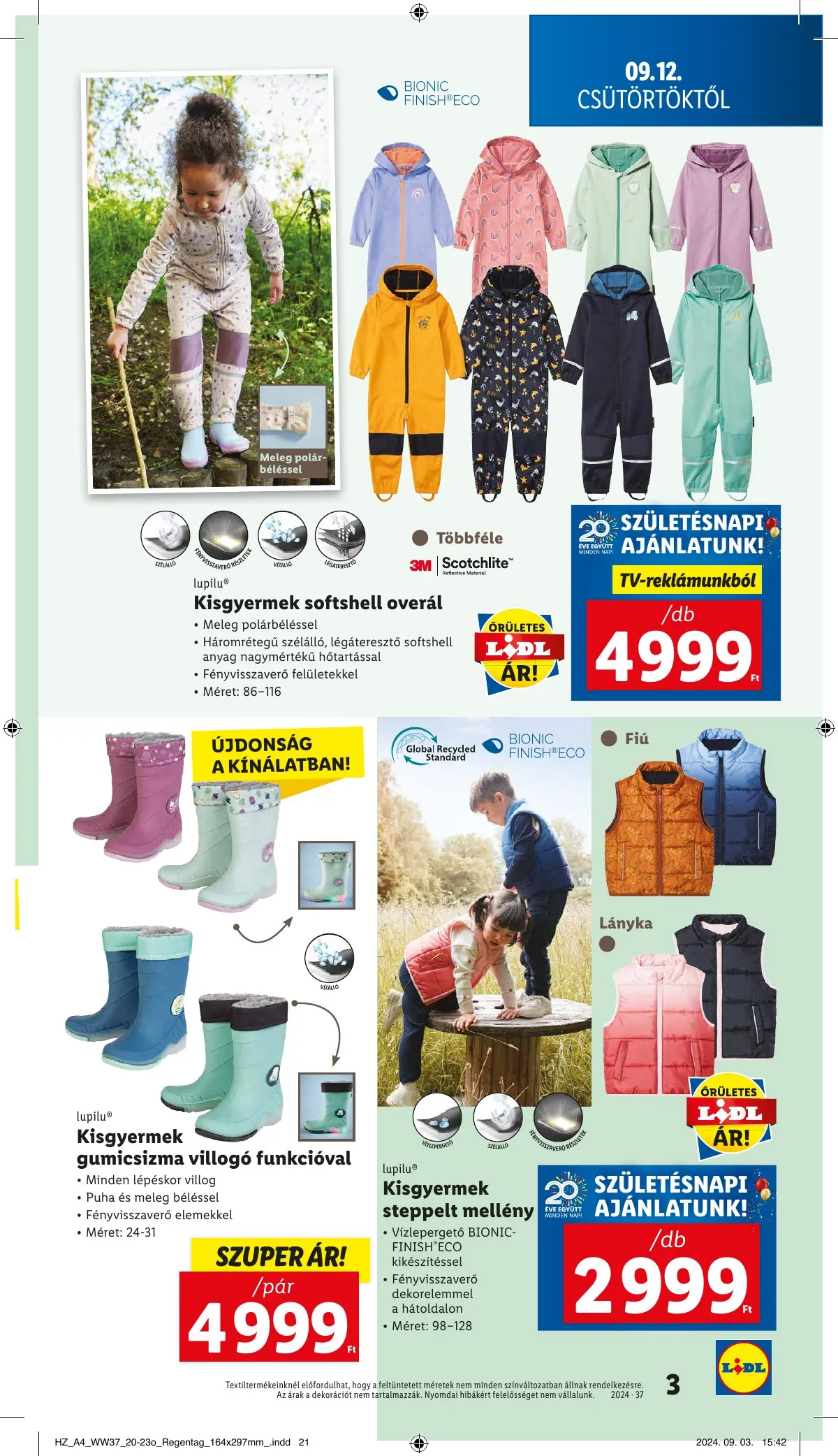 Lidl akciós újság Nonfood 09.12–09.12 – 3. oldal