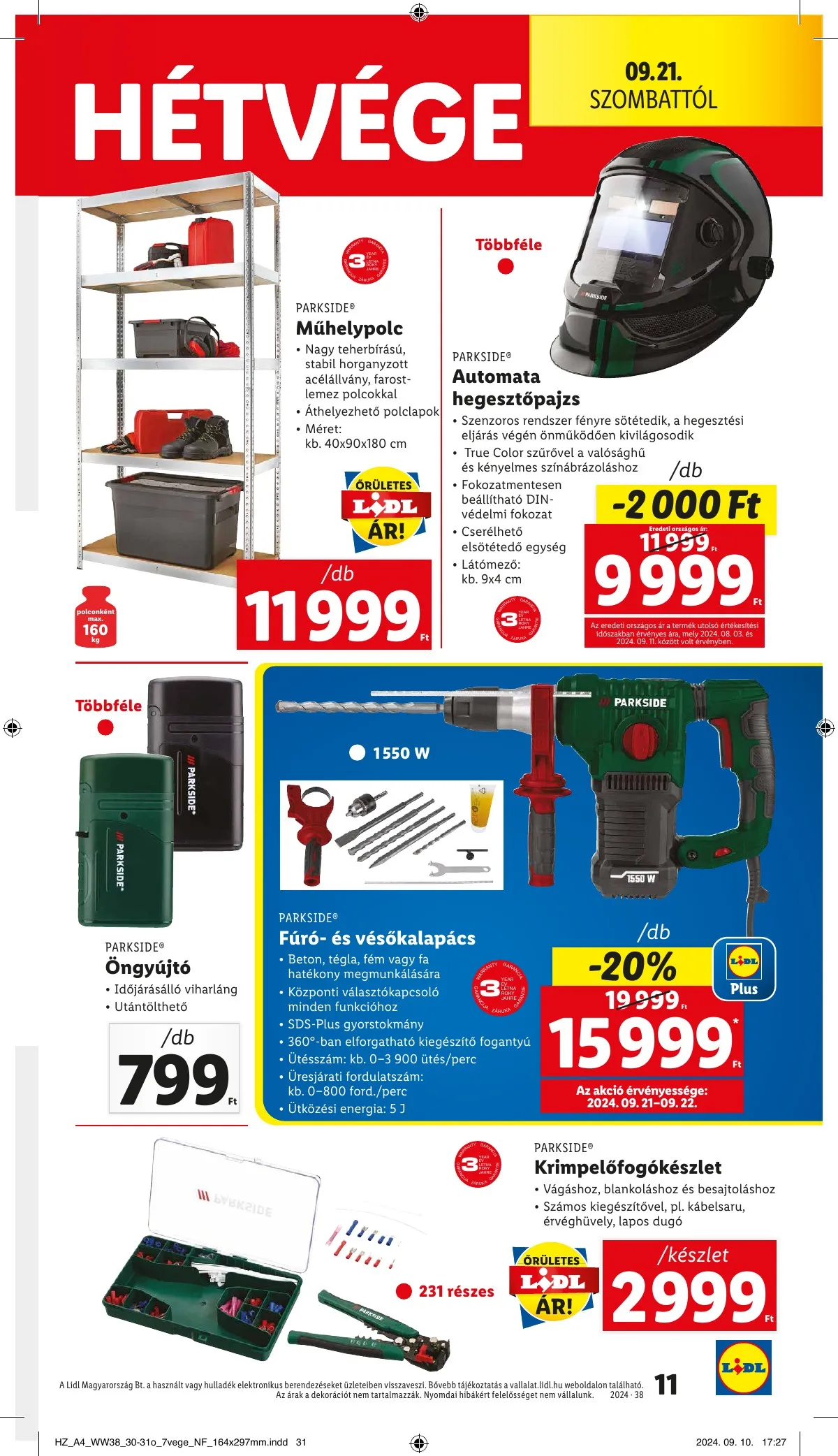 Lidl akciós újság Nonfood 09.19–09.19 – 11. oldal