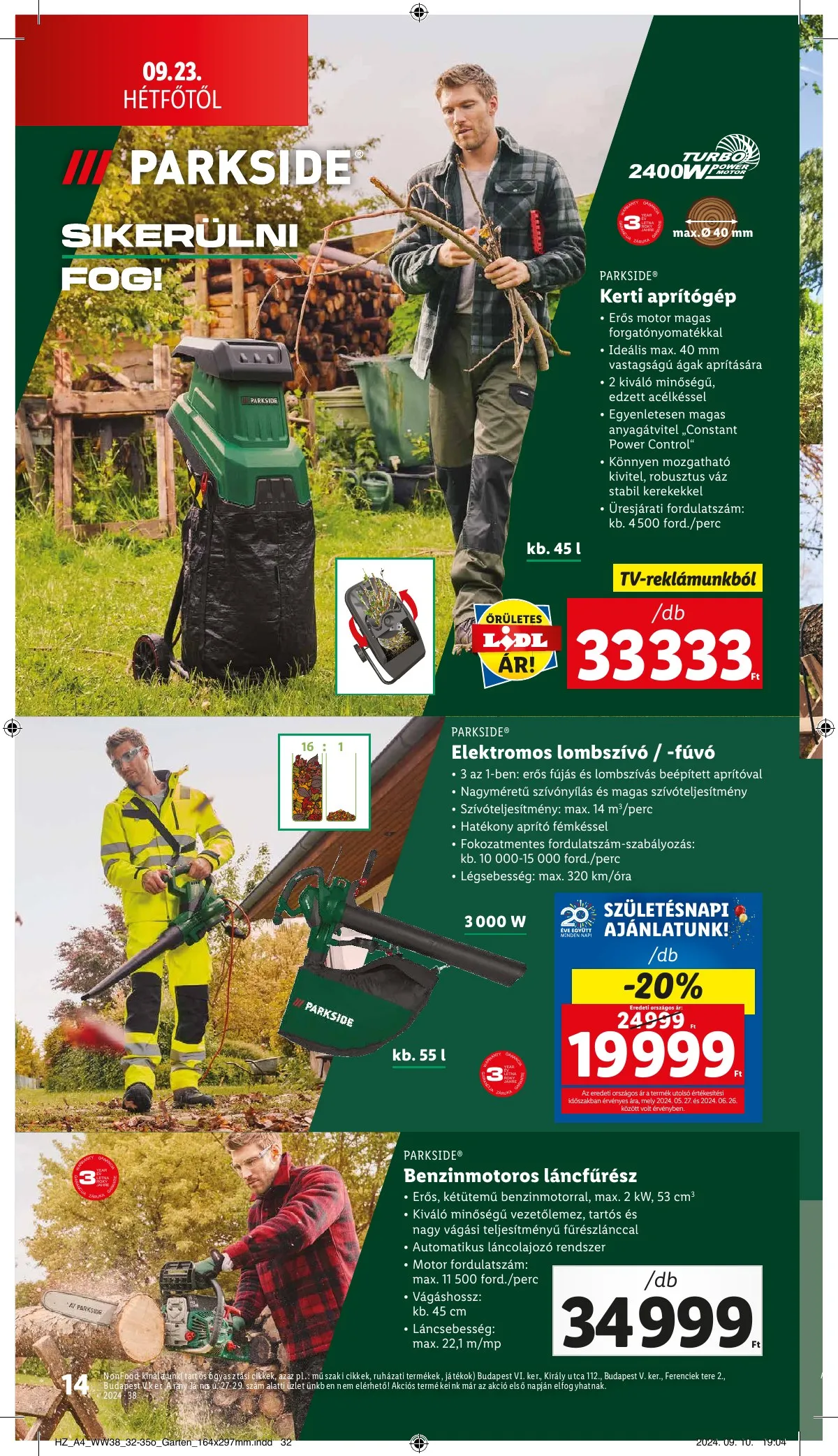 Lidl akciós újság Nonfood 09.19–09.19 – 14. oldal