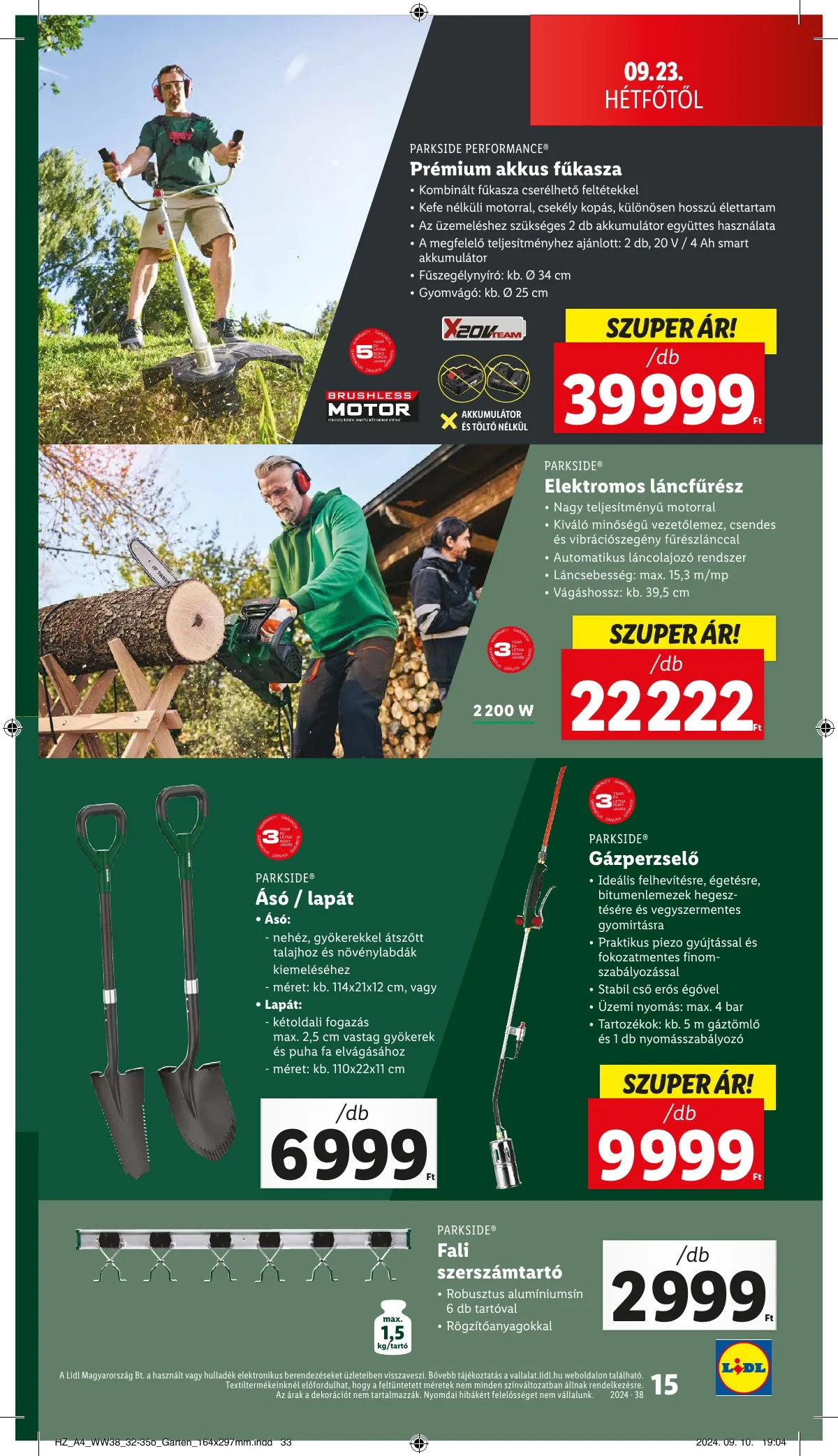 Lidl akciós újság Nonfood 09.19–09.19 – 15. oldal