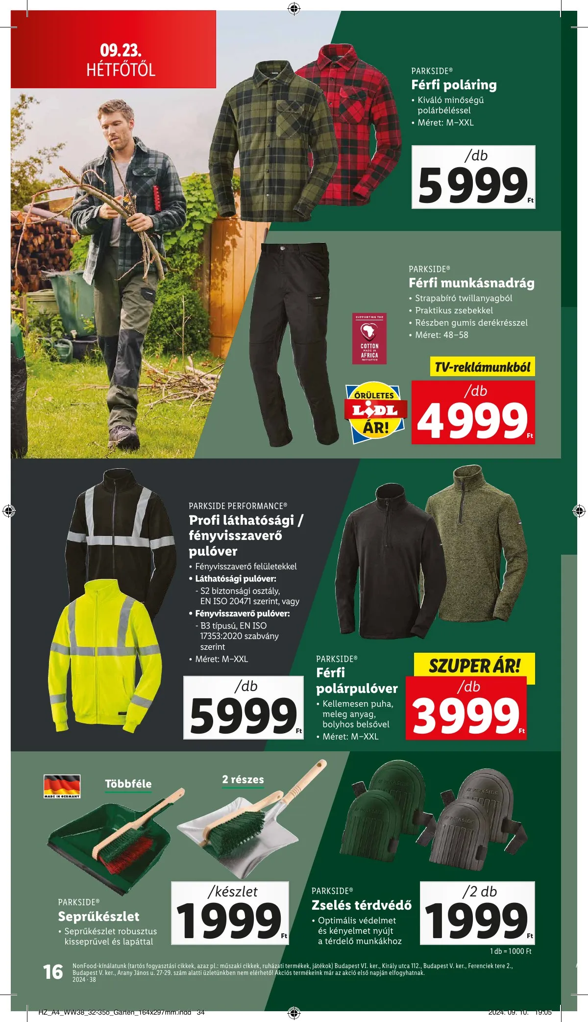 Lidl akciós újság Nonfood 09.19–09.19 – 16. oldal