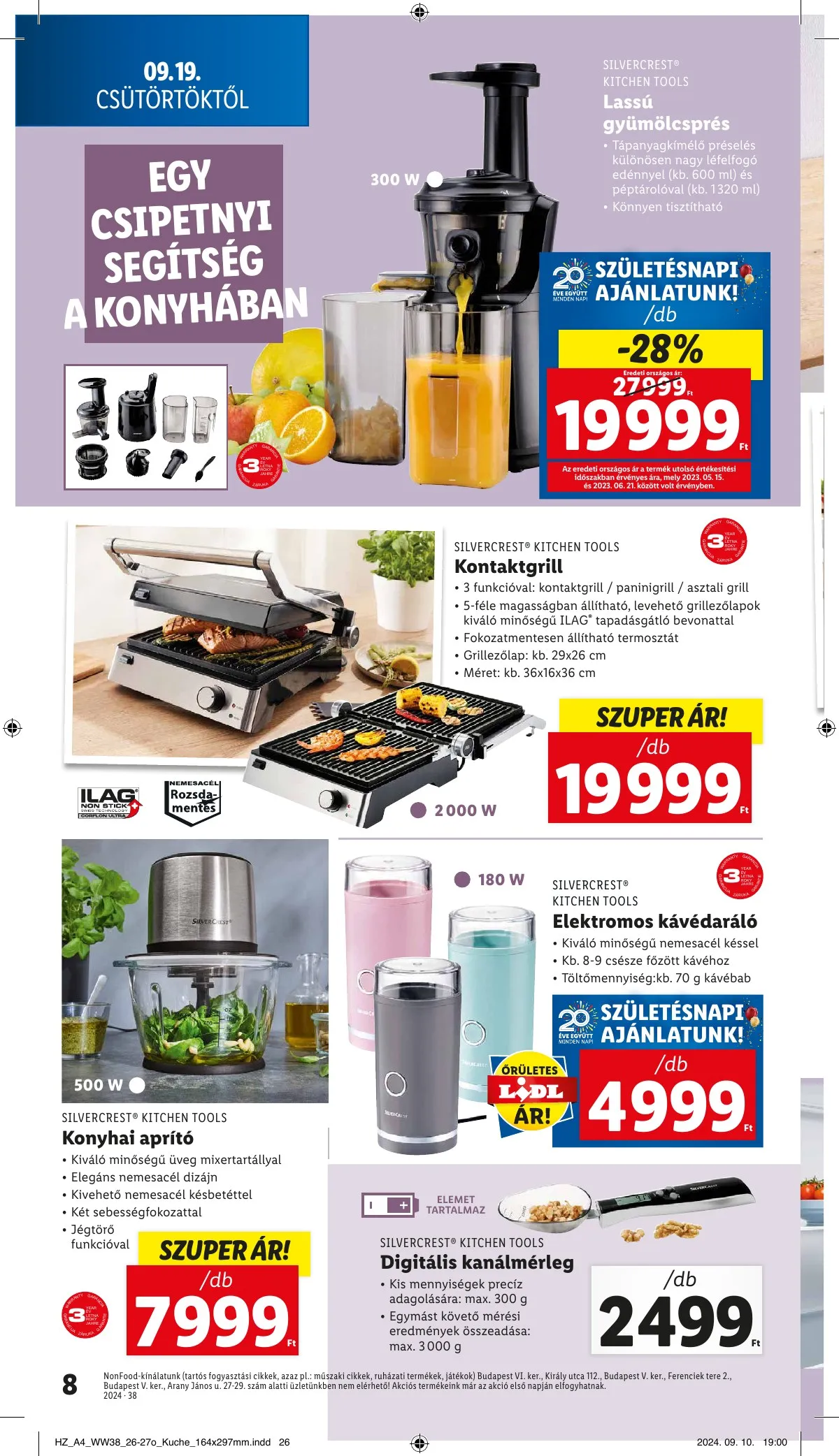 Lidl akciós újság Nonfood 09.19–09.19 – 8. oldal