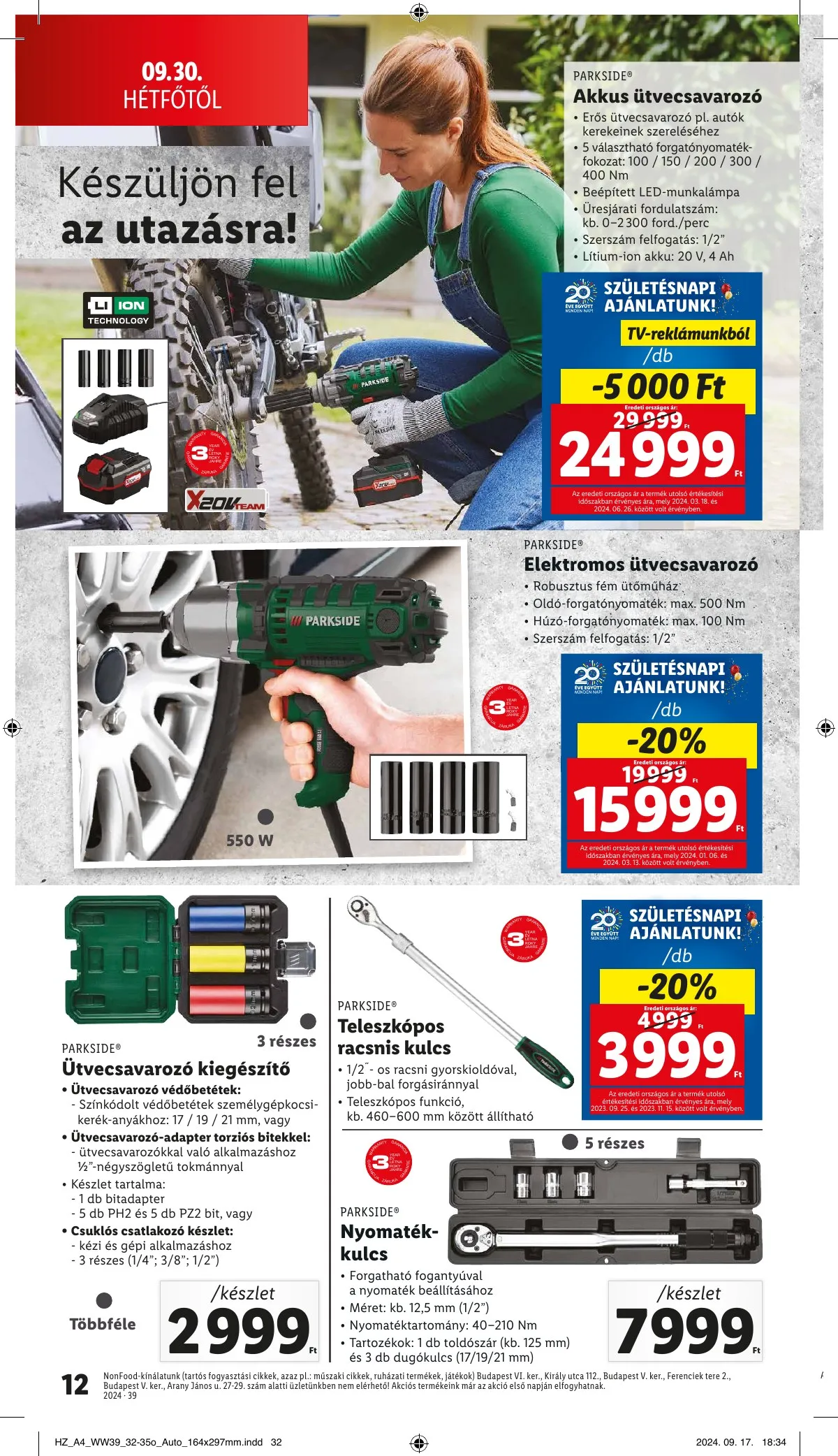 Lidl akciós újság Nonfood 09.26–09.26 – 12. oldal