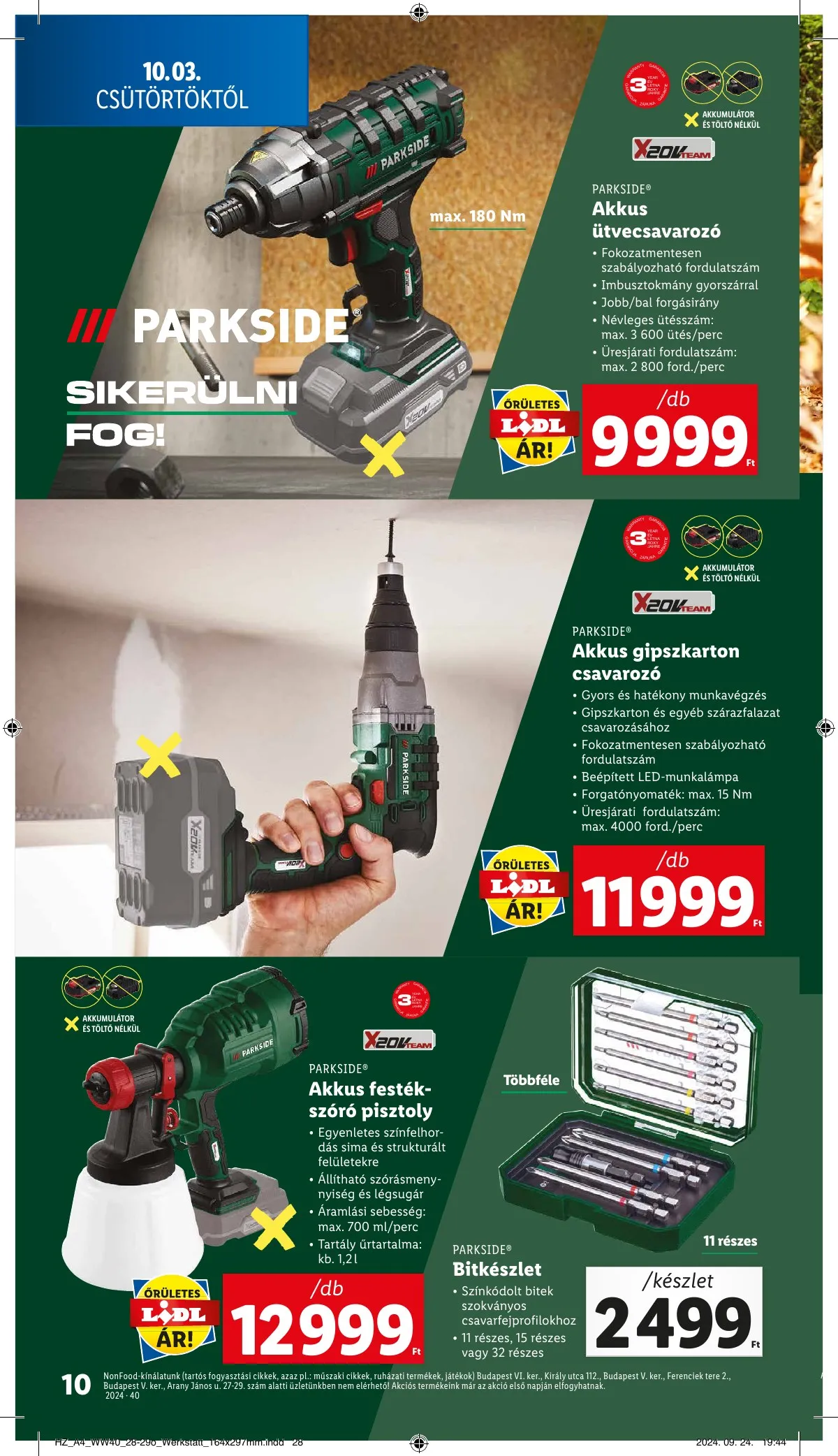 Lidl akciós újság Nonfood 10.03–10.03 – 10. oldal