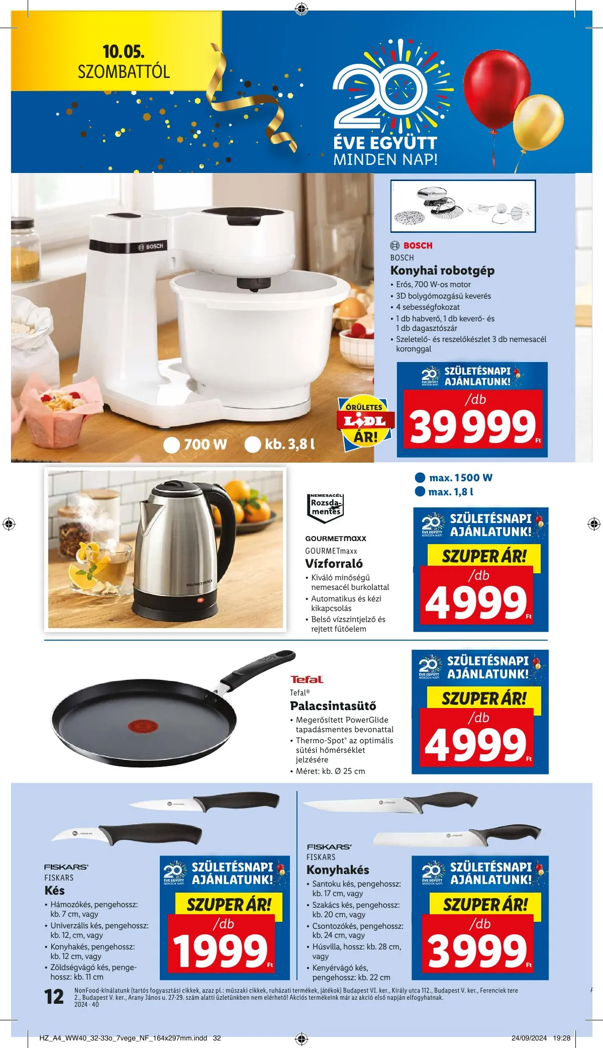 Lidl akciós újság Nonfood 10.03–10.03 – 12. oldal